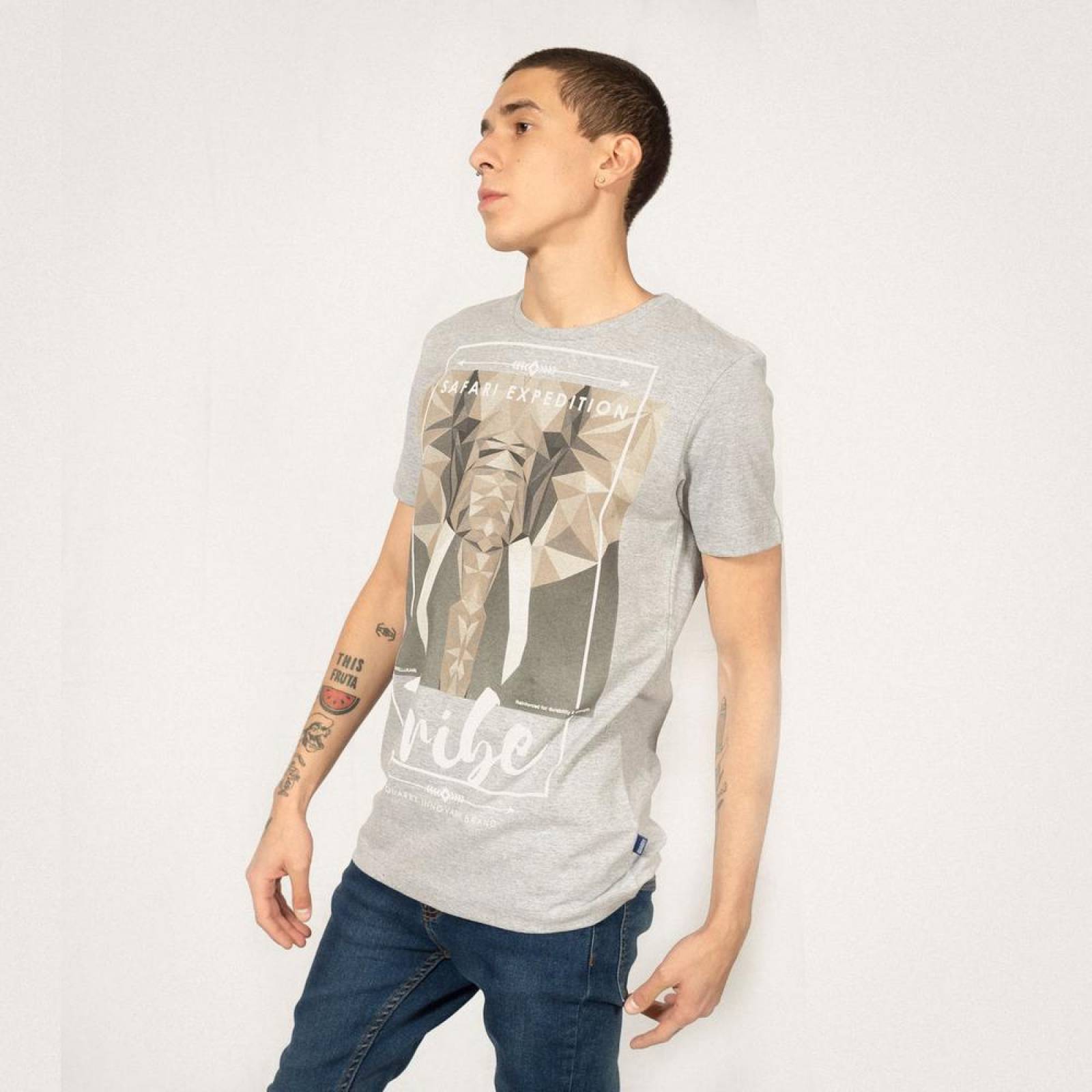 PLAYERA CUELLO REDONDO QUARRY JEANS 