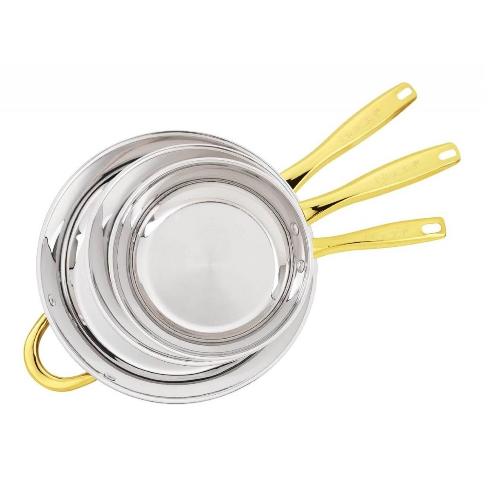 Juego de Sartenes Acero Inoxidable Inducción Fraciel 