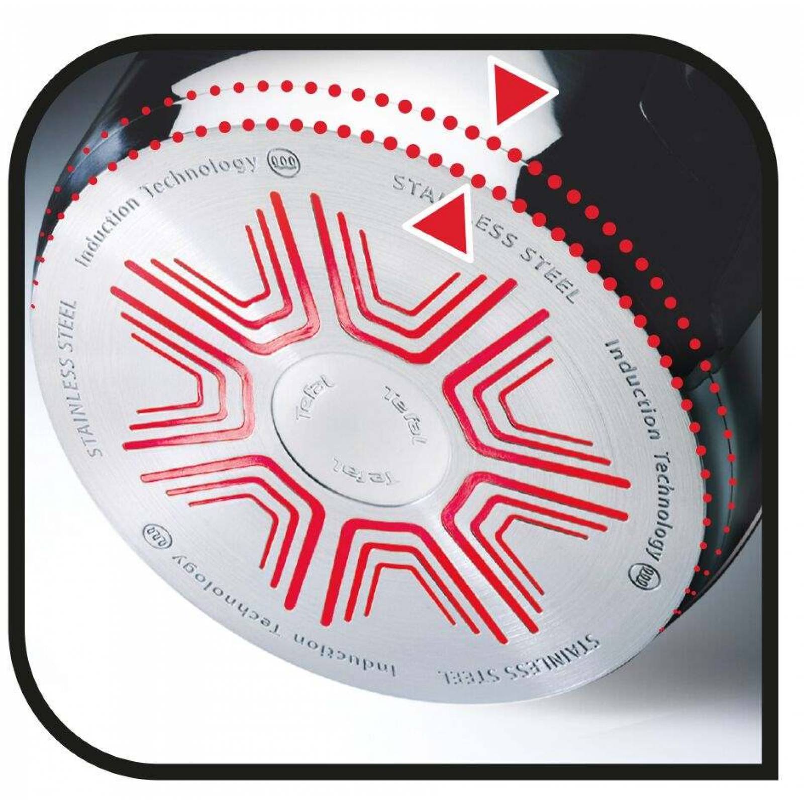 Olla Arrocera 26 cm 45 L Acero Inoxidable Induccion Tefal