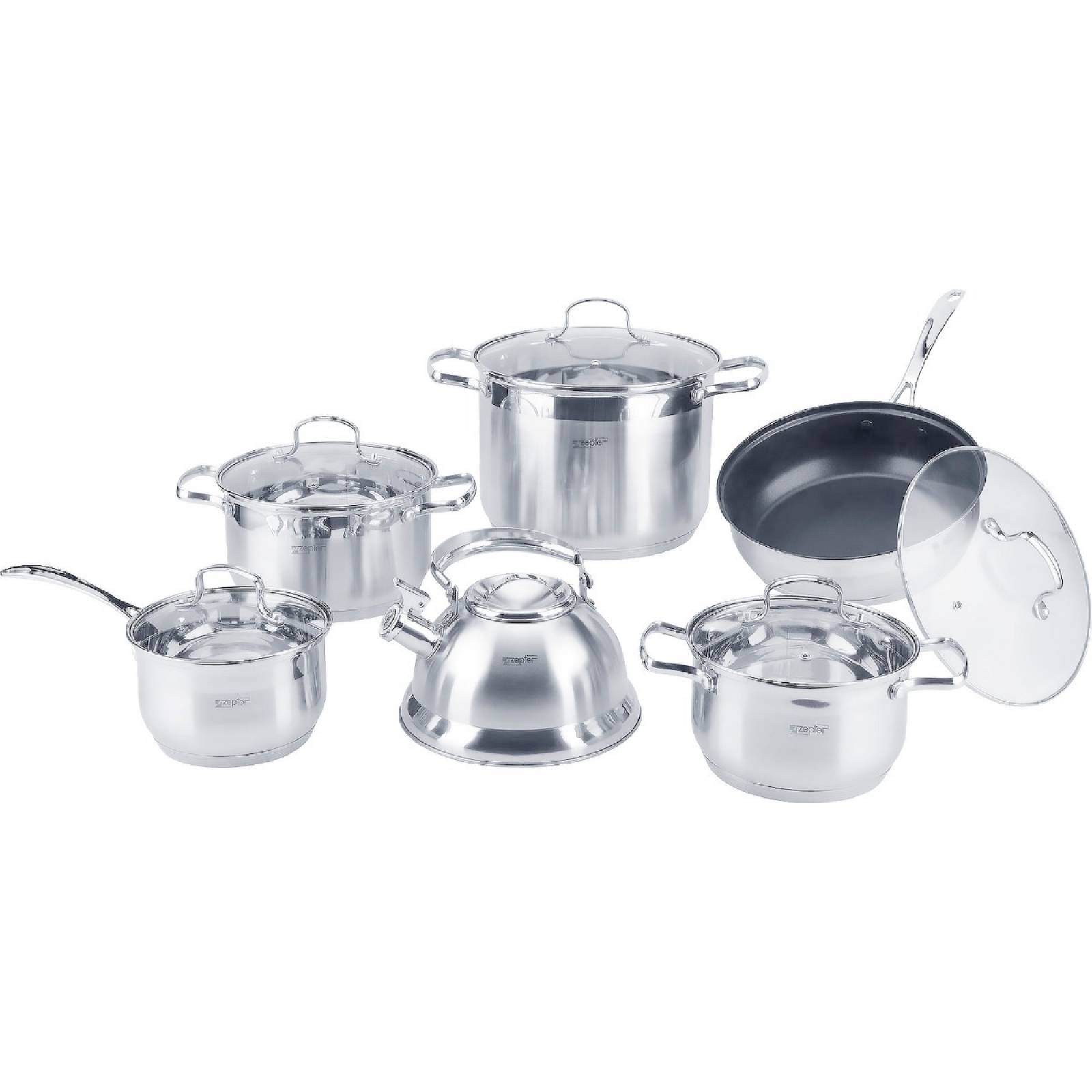 Bateria De Cocina Sarten Fraciel Acero Inoxidable Induccion 