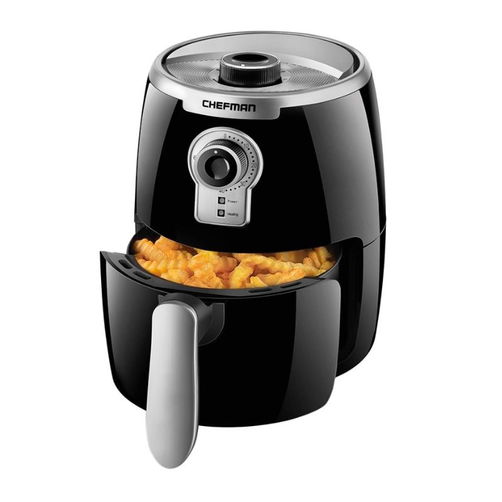 Freidora de Aire 2 L Negra 1000W Chefman AirFryer