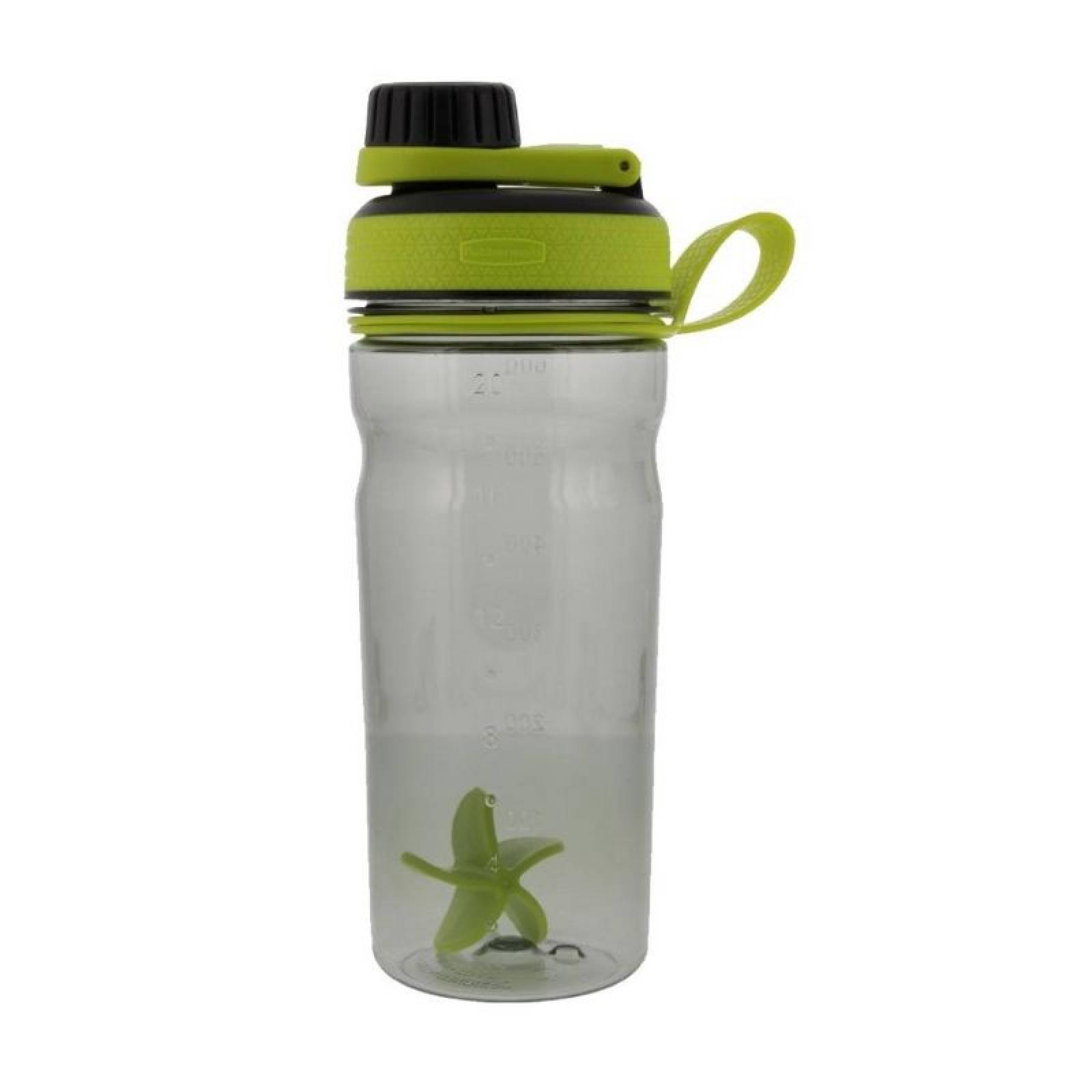 Botella Agitadora Shaker 600 ml Verde Rubbermaid