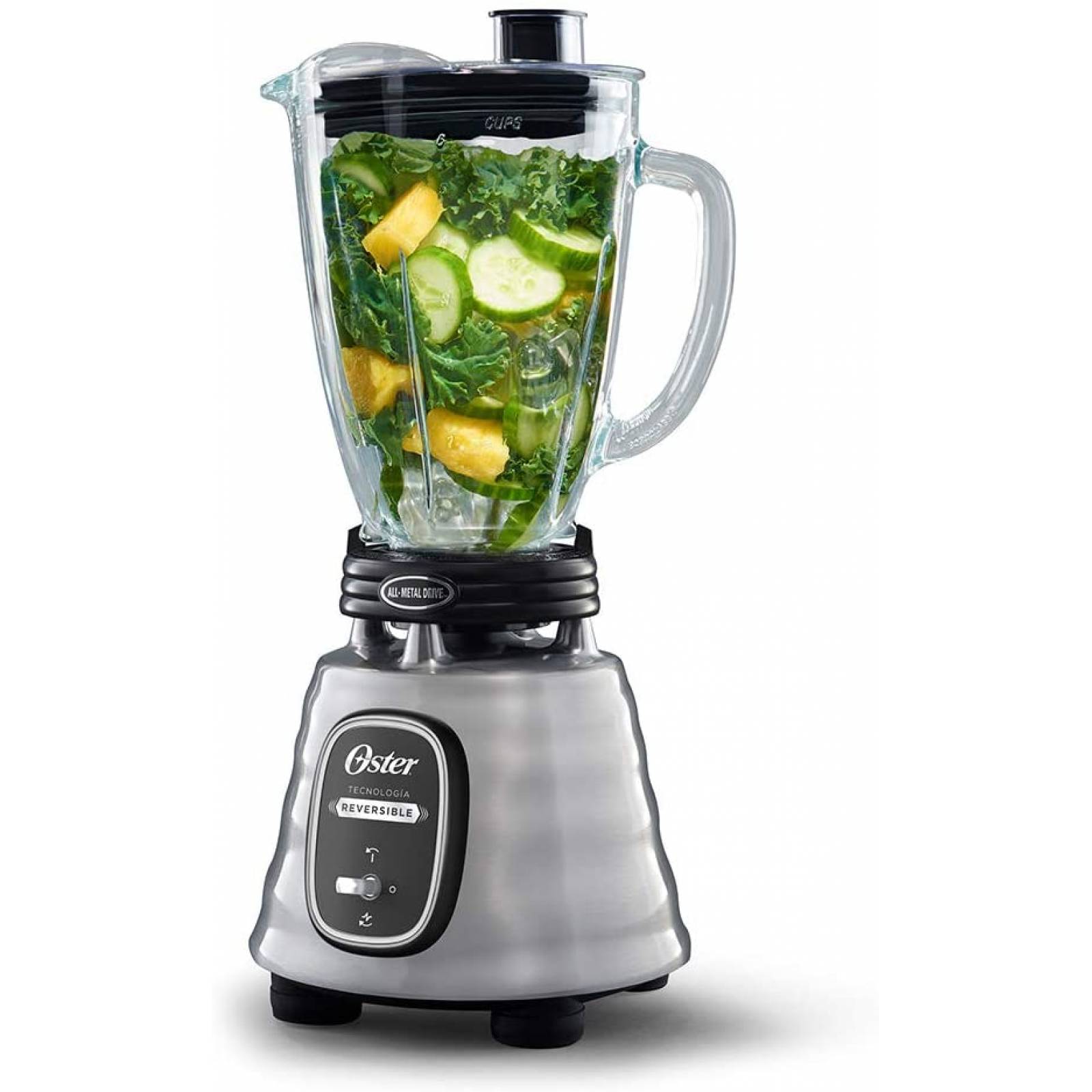 Licuadora Potente 700w   15L Hielo Acero Vaso Vidrio Oster