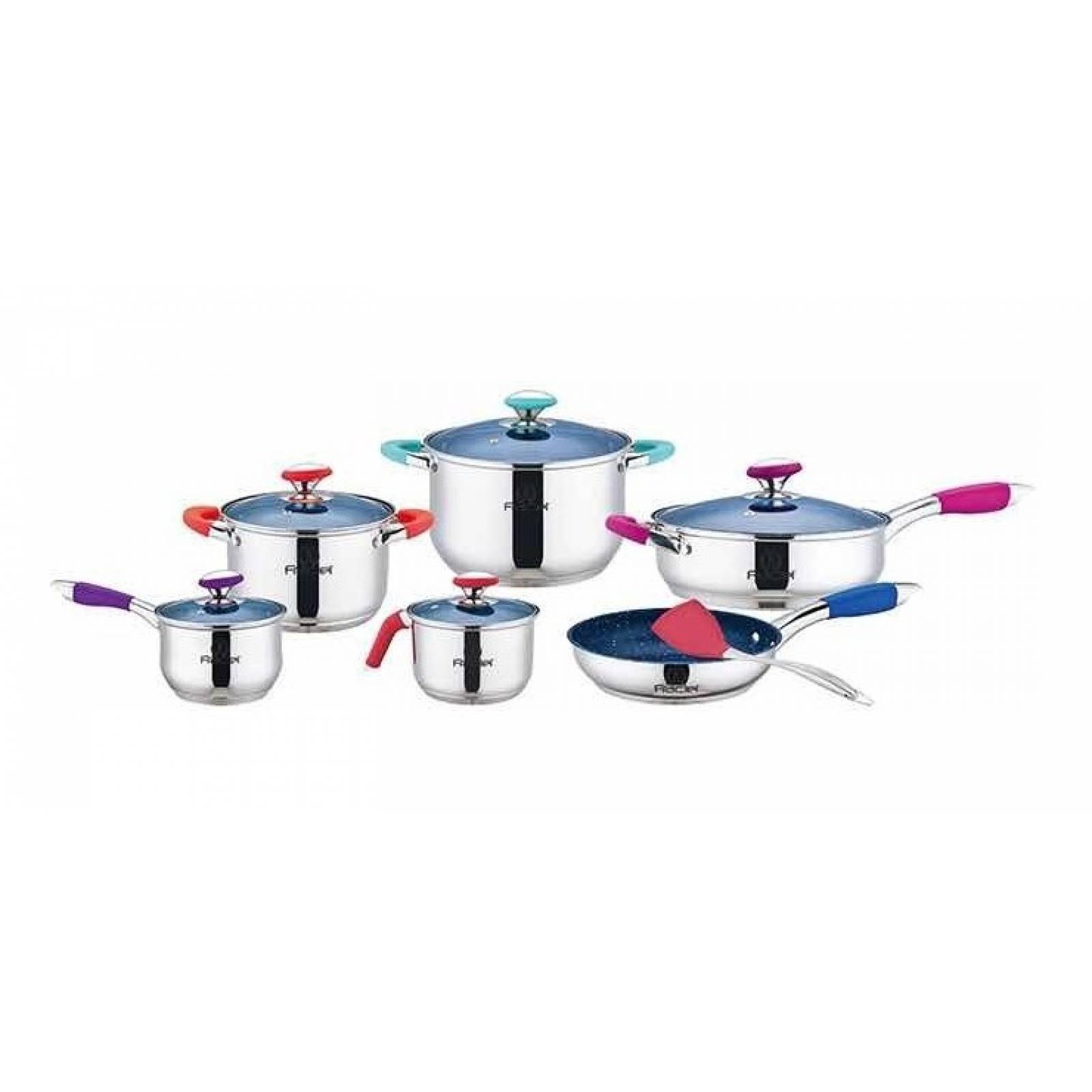 Batería De Cocina 12 Pz Bonita Fraciel Acero Inox Envío Gra