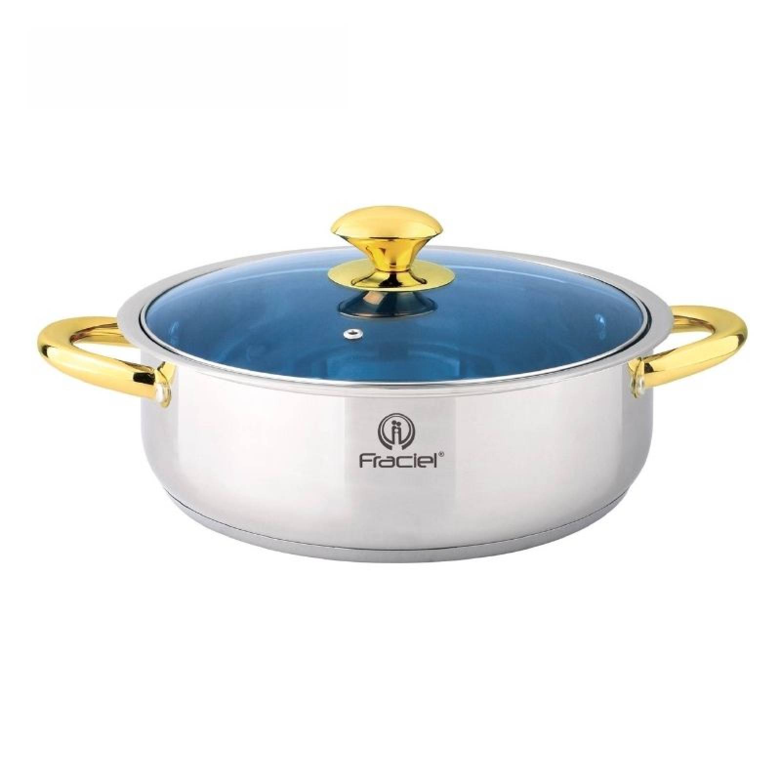 Budinera 35 L   28 cm Induccion Acero Inoxidable Fraciel