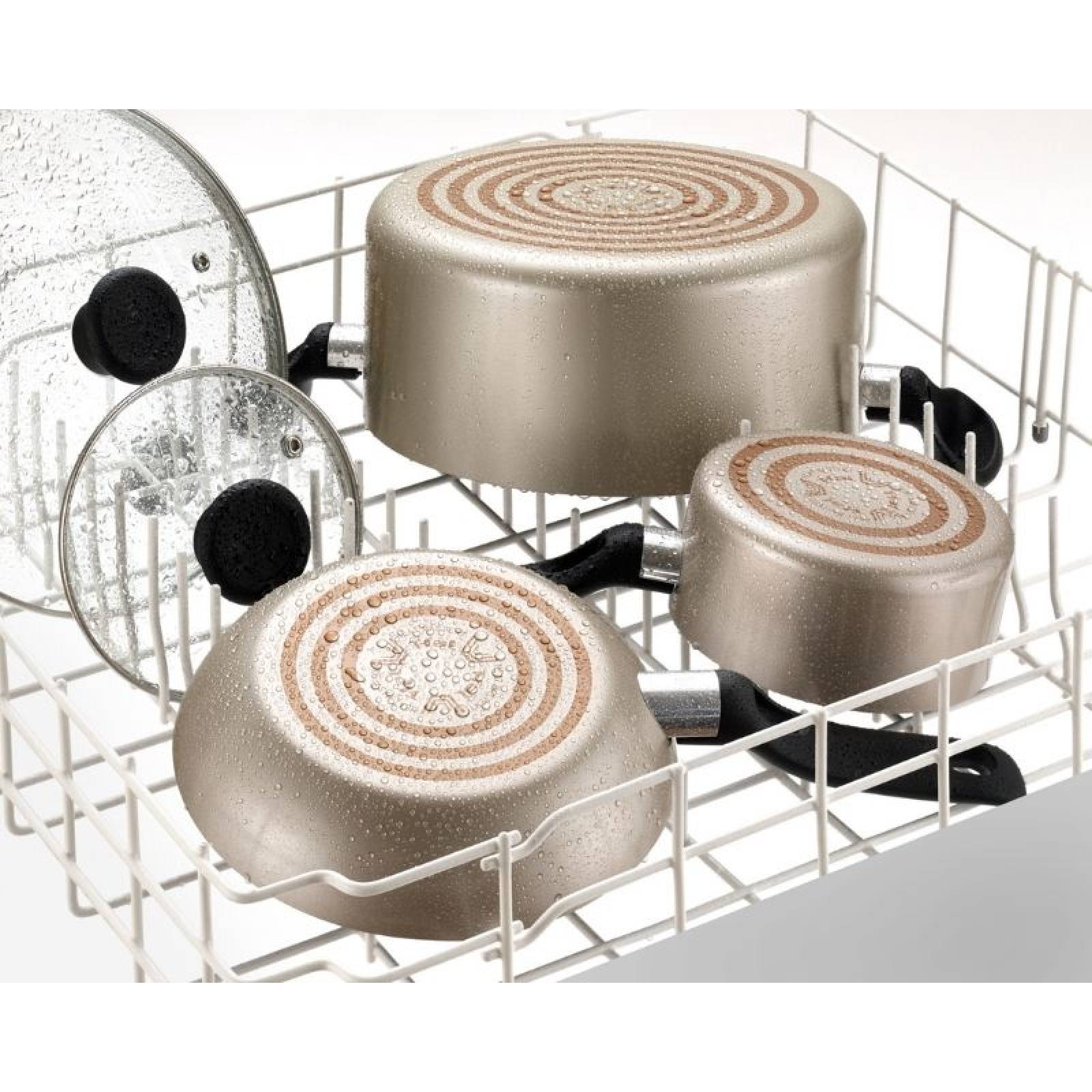 Bateria de Cocina Antiadherente 16 pzas Aluminio Tefal   T fal