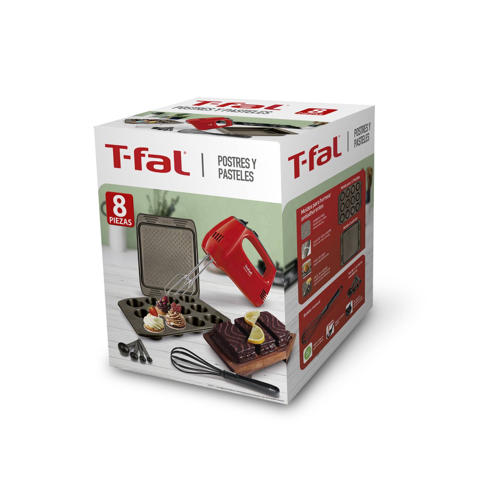 Set De Utensilios 8 Pzas Para Postres Y Pasteles T fal Tefal