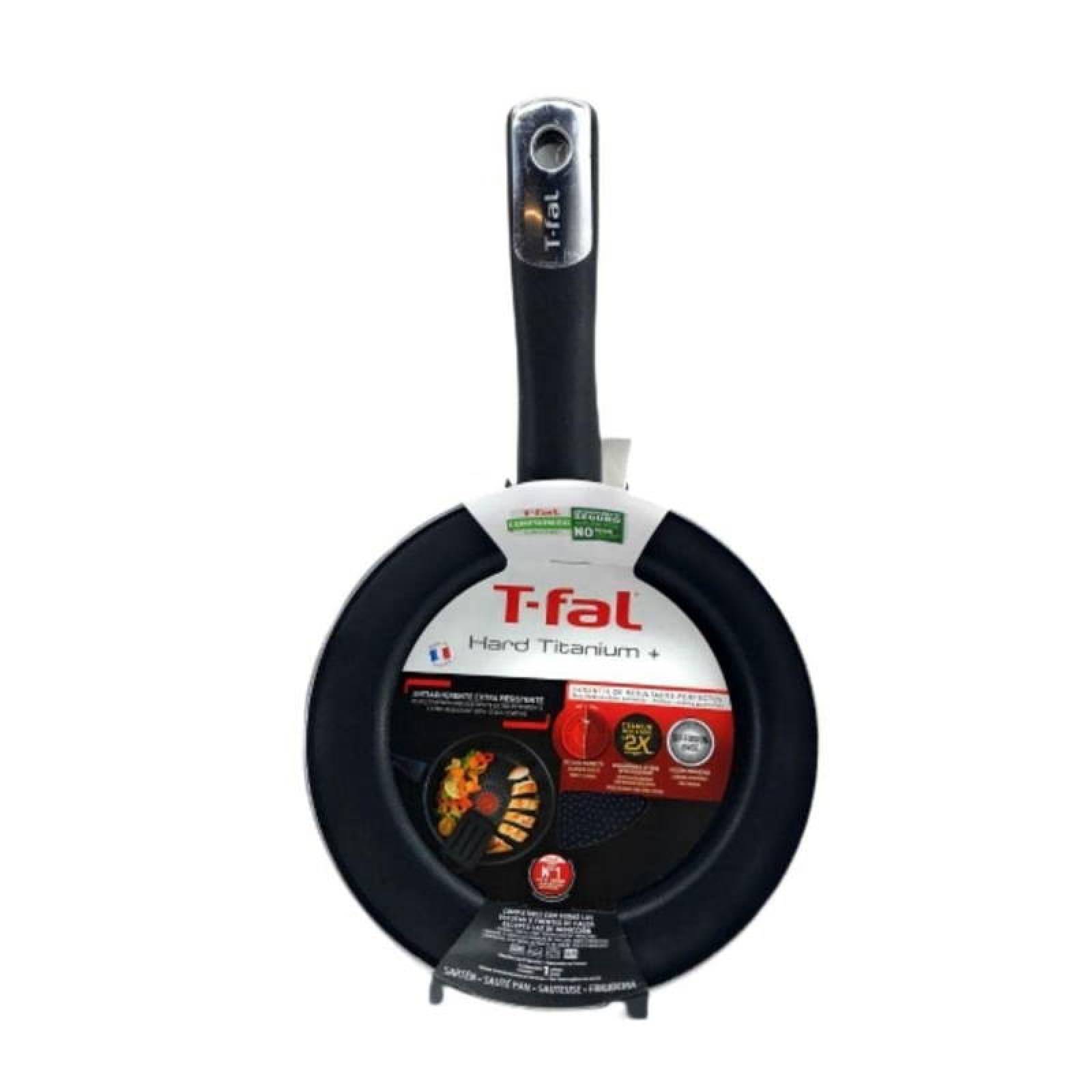 Sartén 20 Cm Hard Titanium 2x Negro Tefal T fal