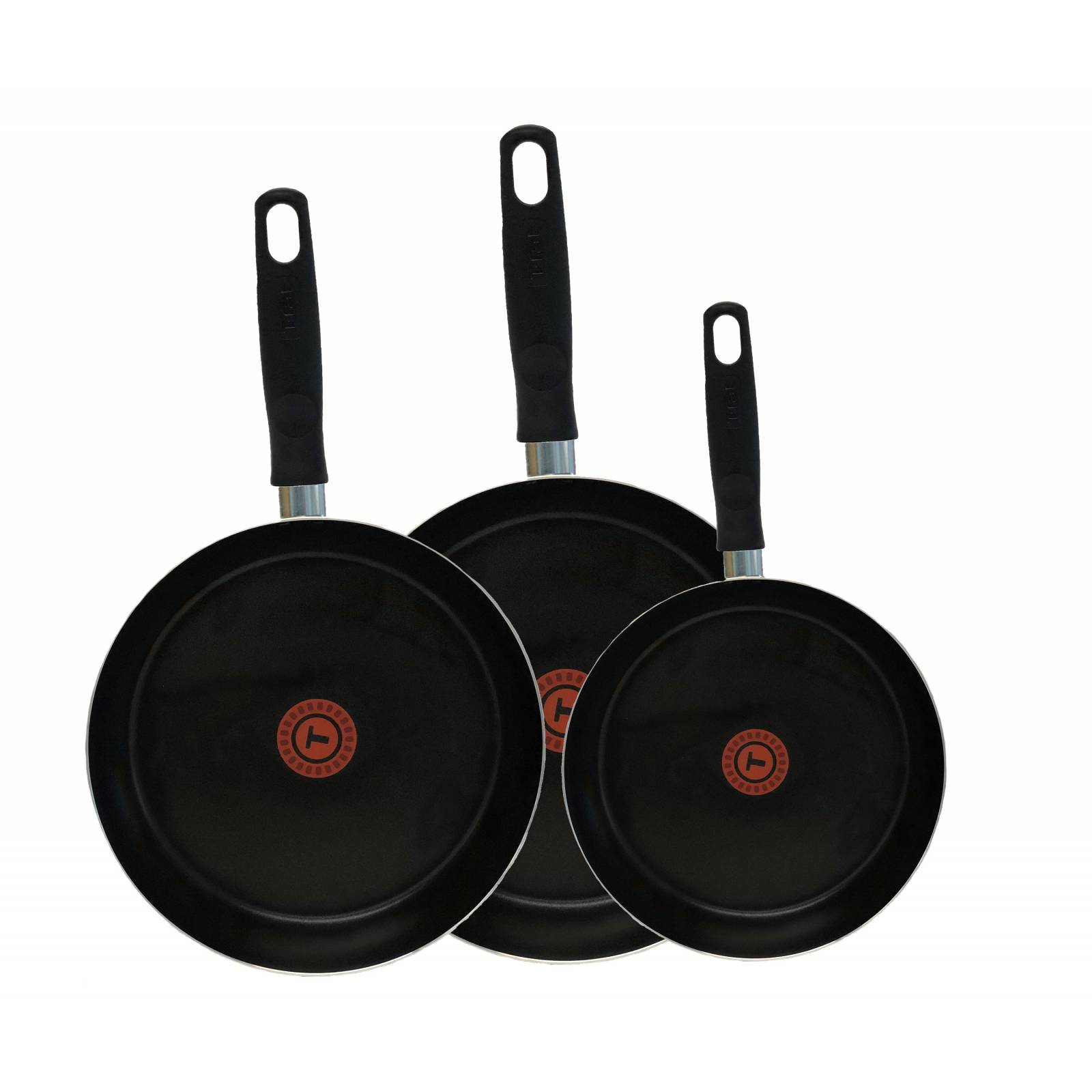 Juego de 3 Sartenes de Aluminio Vital 20 24 y 26 cm T Fal Tefal