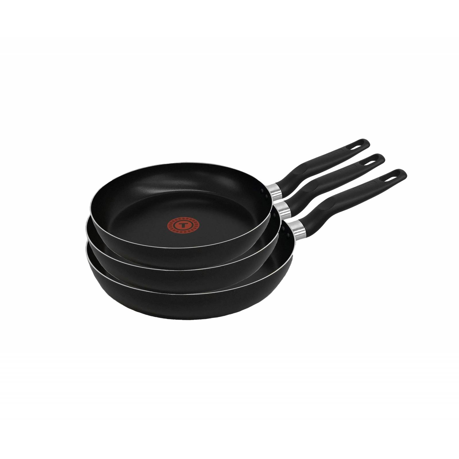 Juego de 3 Sartenes de Aluminio Vital 20 24 y 26 cm T Fal Tefal