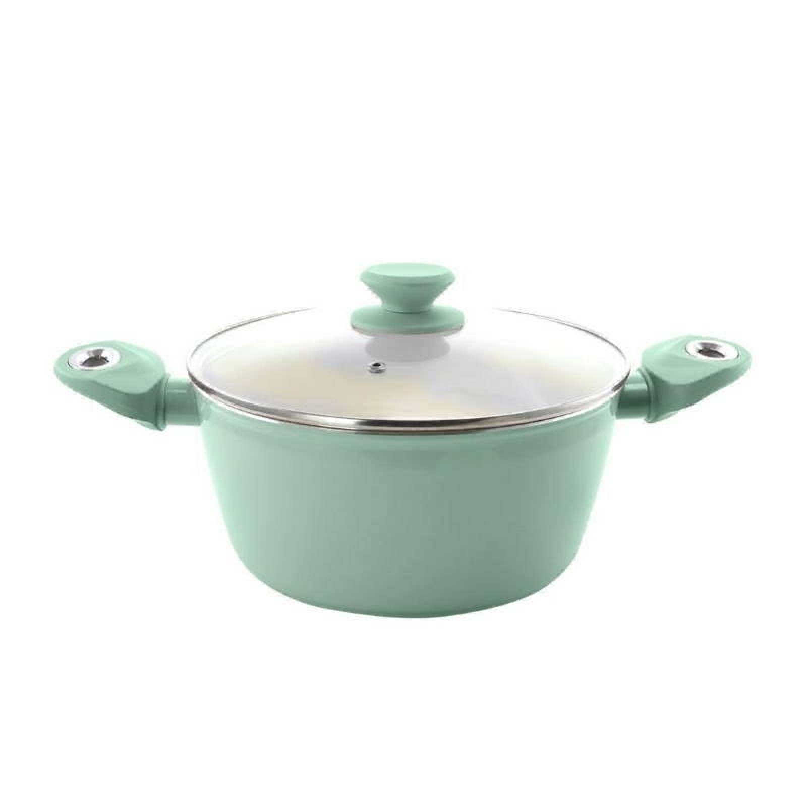 Batería De Cocina Gibson Antiadherente De Cerámica Inducción