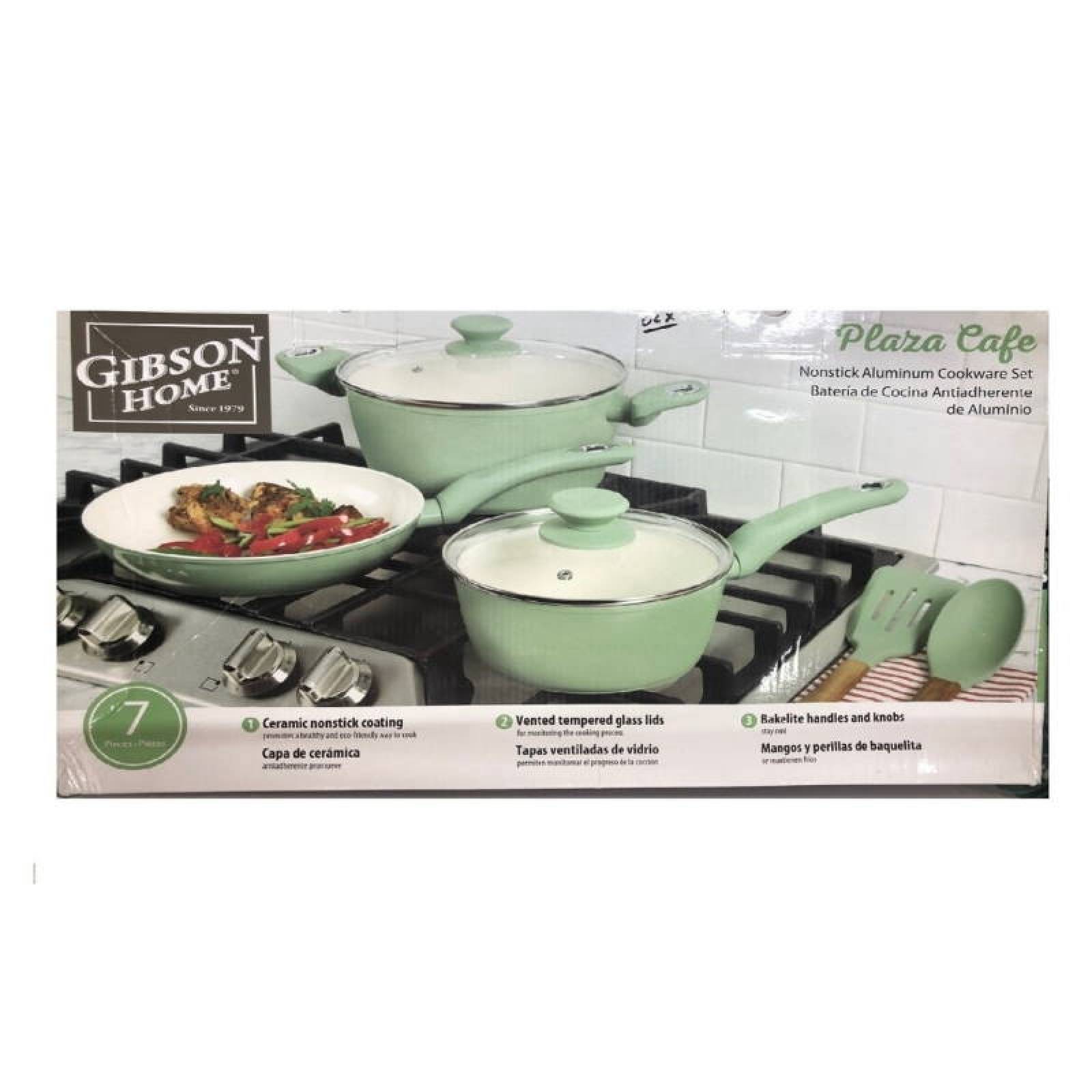 Batería De Cocina Gibson Antiadherente De Cerámica Inducción