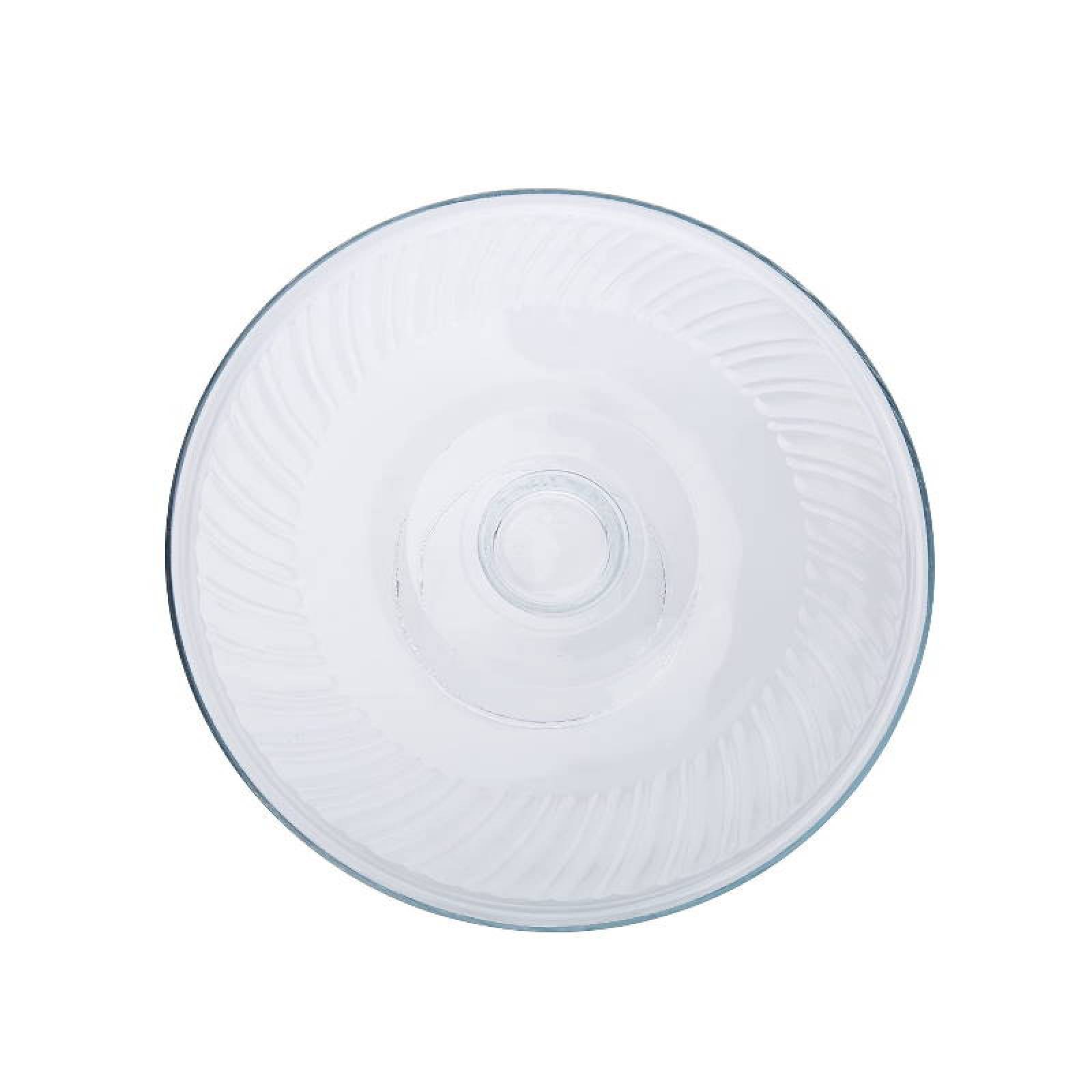 Plato pastelero clearance de vidrio
