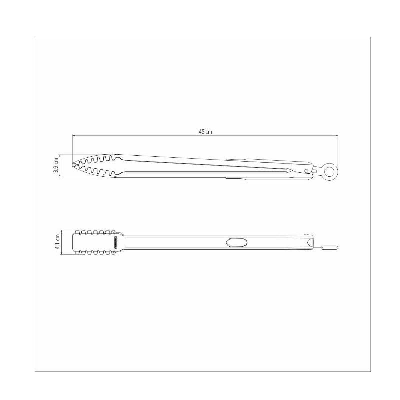 Pinzas para Carne 45 cm Asador Acero Inoxidable Tramontina