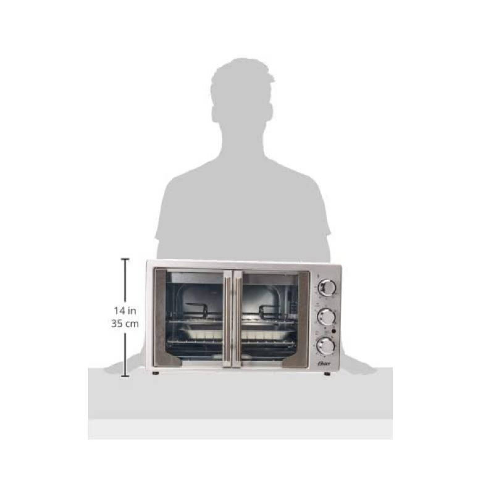 Horno Tostador 42 Lts Puerta Francesa Acero Inoxidable Oster TSSTTVFDXL1MX