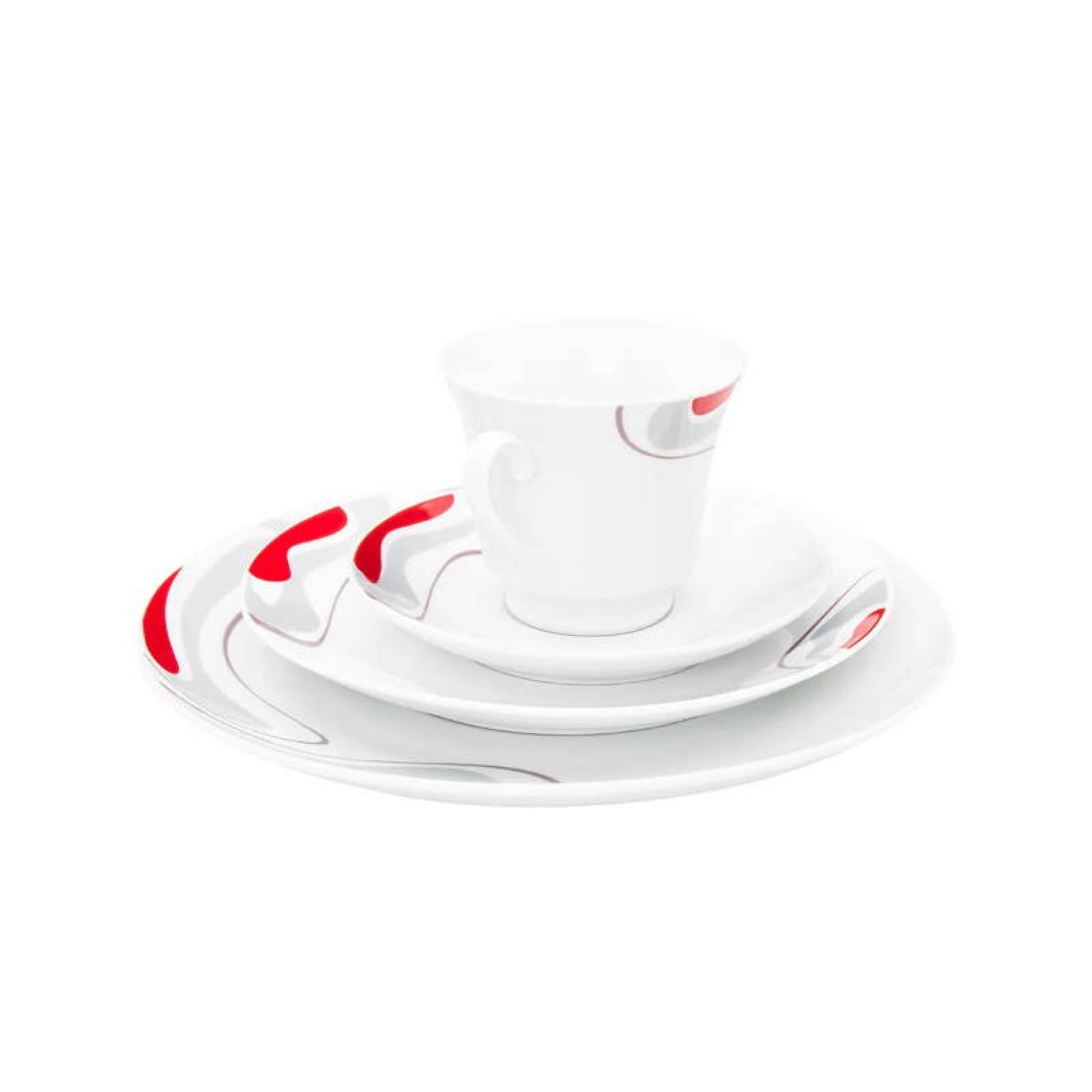 Vajilla de Porcelana 20 Pz Blanco Ánfora Batya