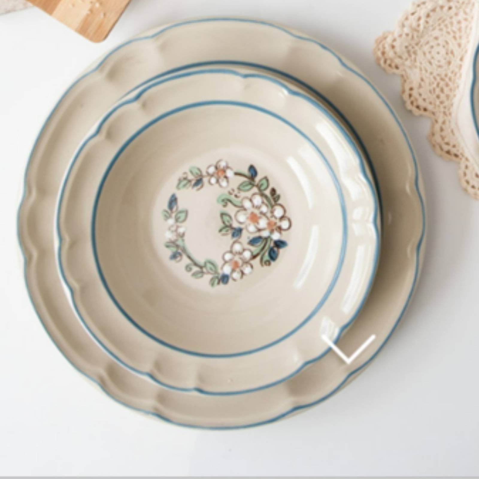 Vajilla de Mesa 30 pz 6 pers Cerámica Victoria Santa Anita
