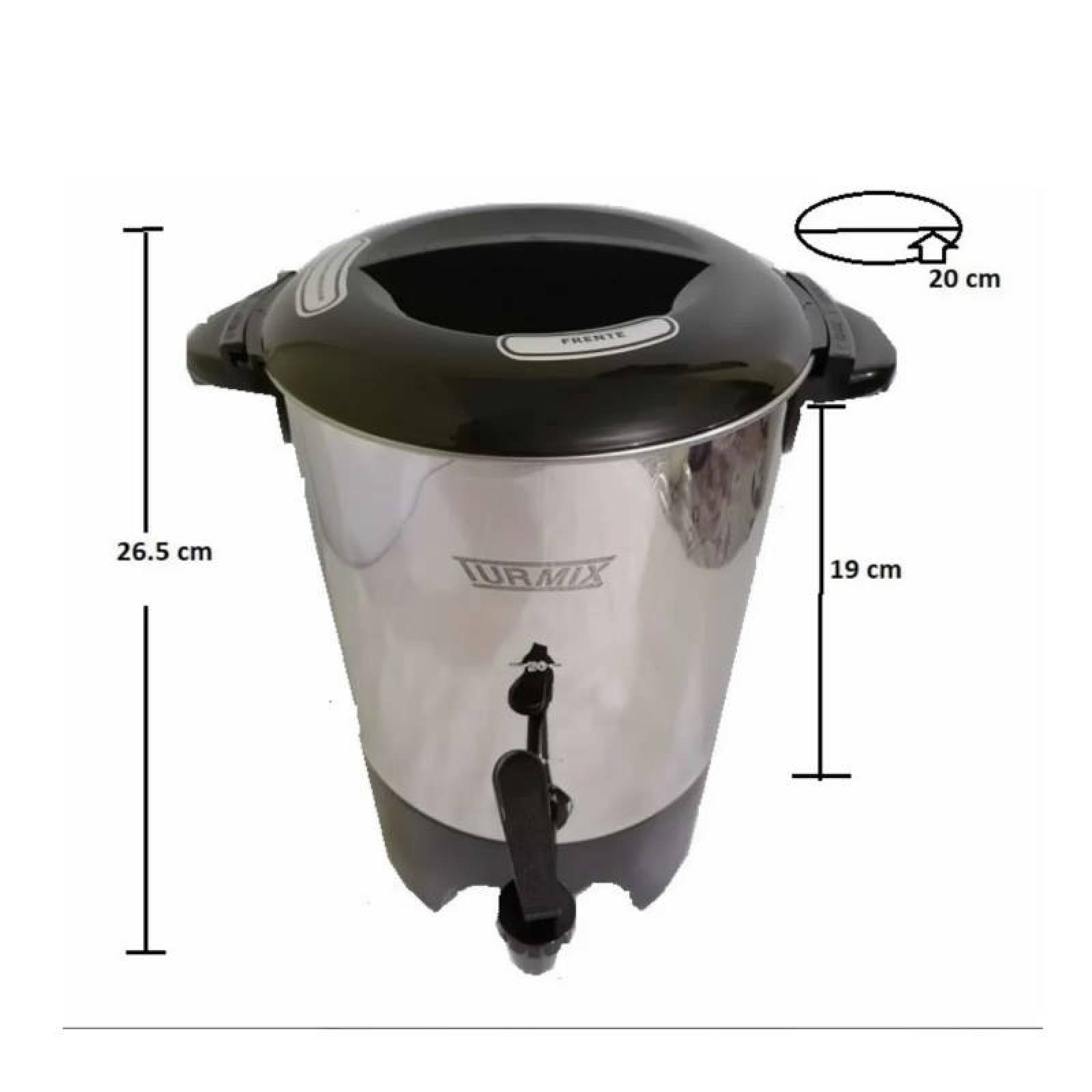 Cafetera Percoladora 20 Tazas Turmix Acero Inoxidable TU34