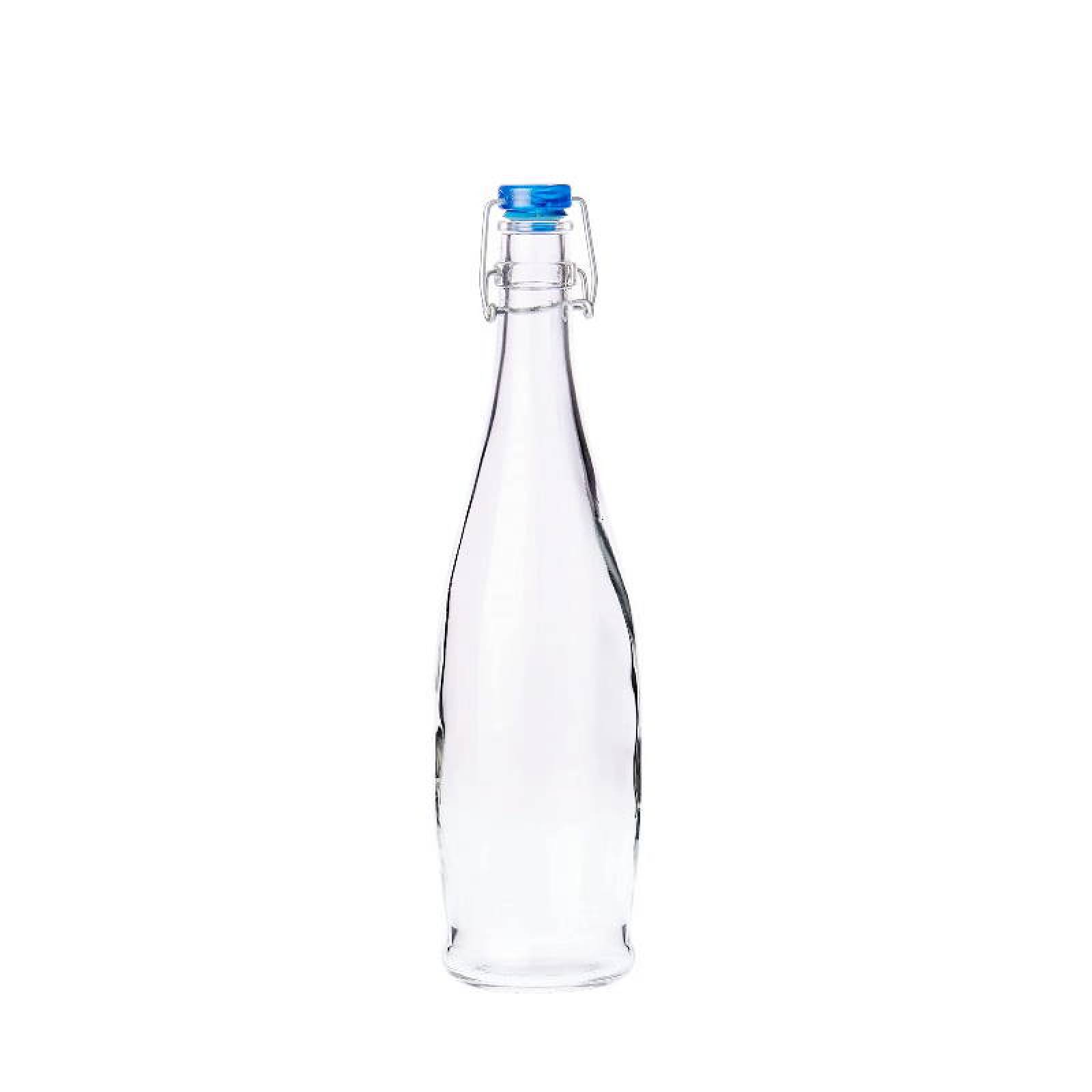 Botella De Vidrio Con Tapa 1 Litro Pack ×3