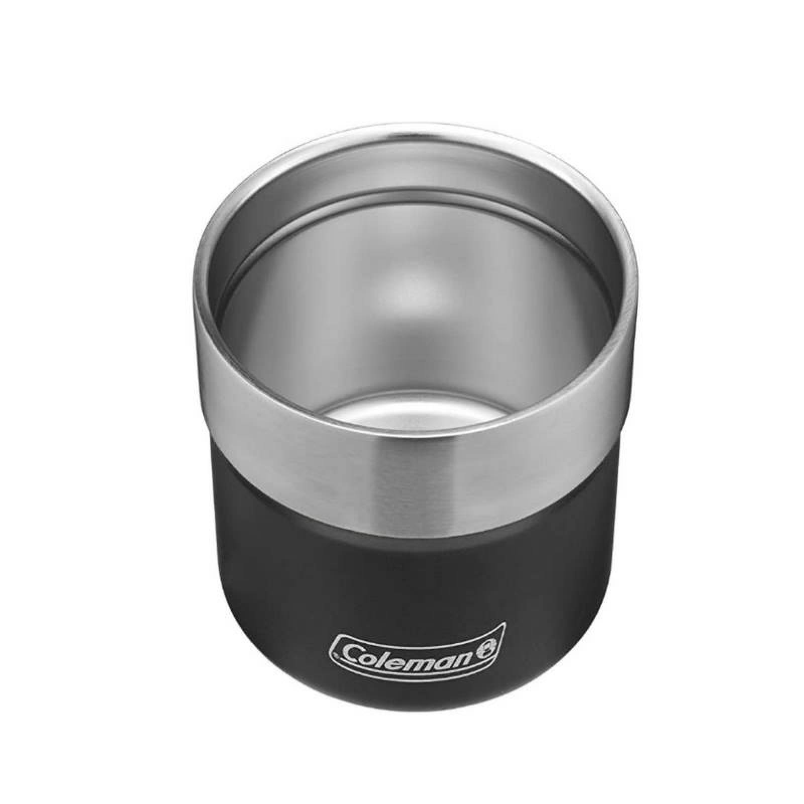 Vaso Térmico 13 Oz 400 ml Acero Inox C Tapa Plástico Coleman Negro