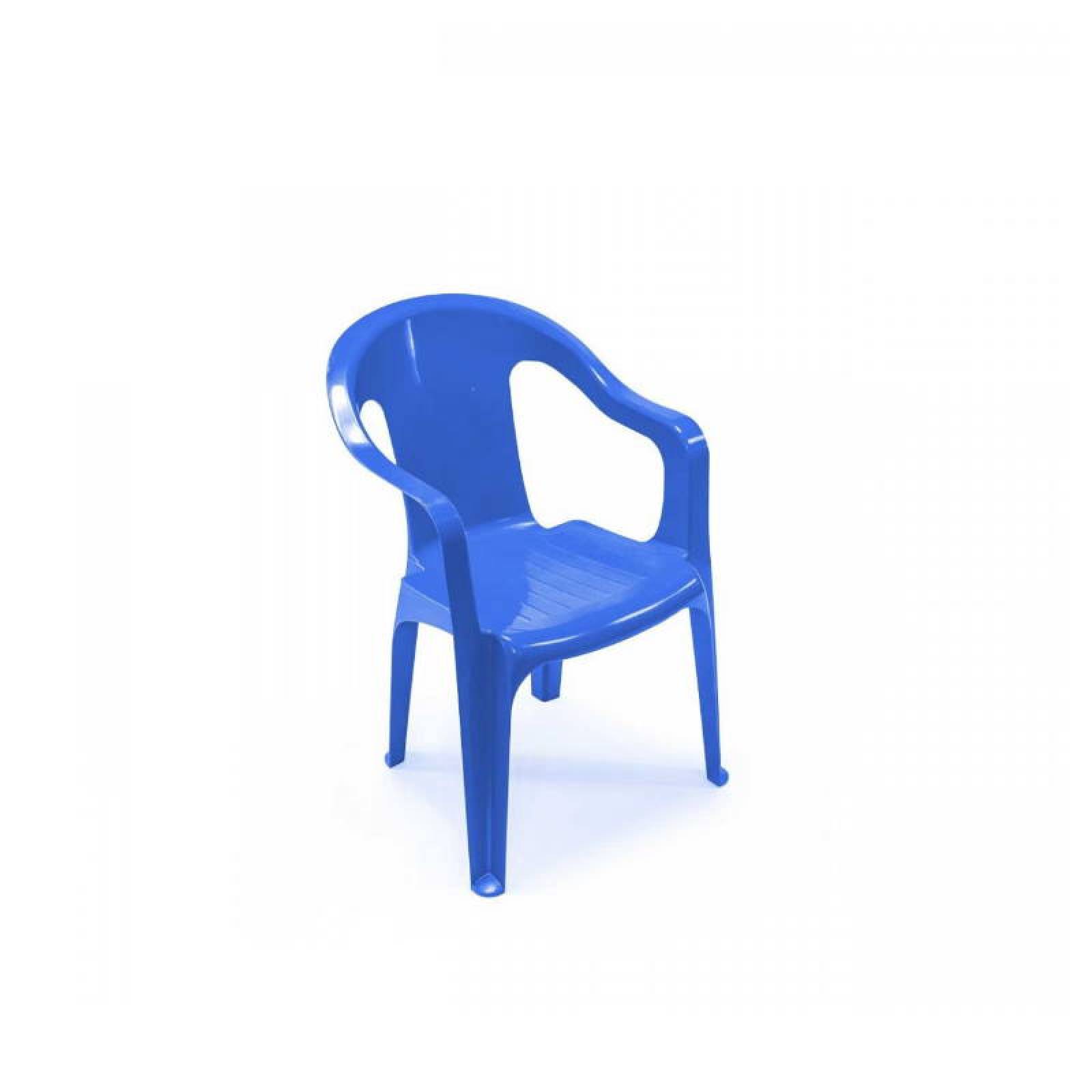 Silla Plástico Infantil para Eventos Azul Duna Apilable