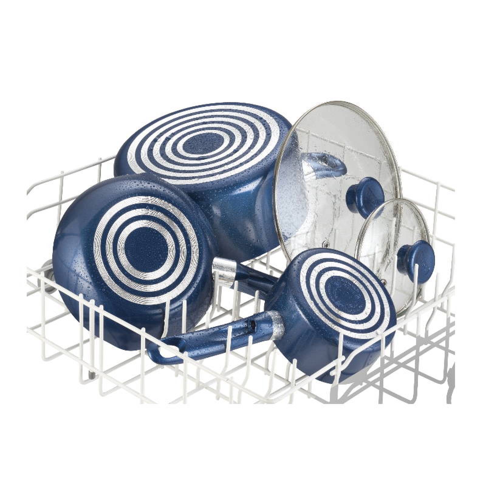 Batería de Cocina 14 pz Aluminio Excite Azul Tefal T fal B037SE64