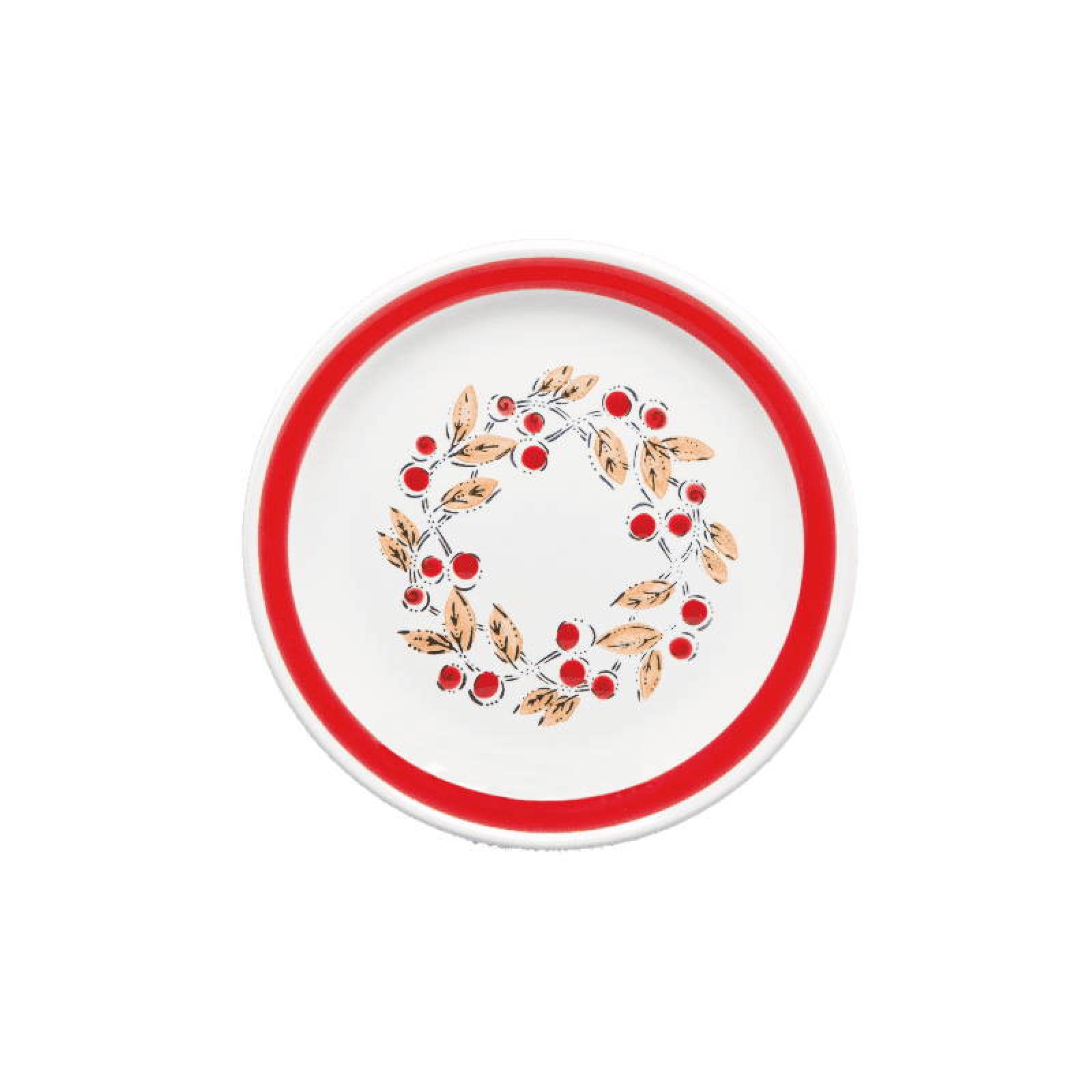 Vajilla de Mesa 30 Pz Cerámica Dulce Samba Novo Rojo Santa Anita