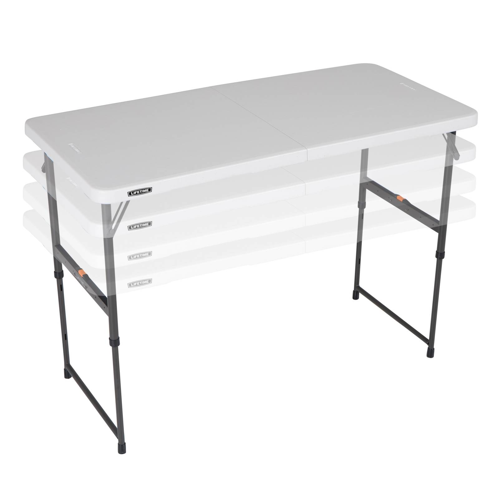 Mesa Tipo Portafolio Ajustable Plegable 120 Mts Blanco Lifetime 280726CHN