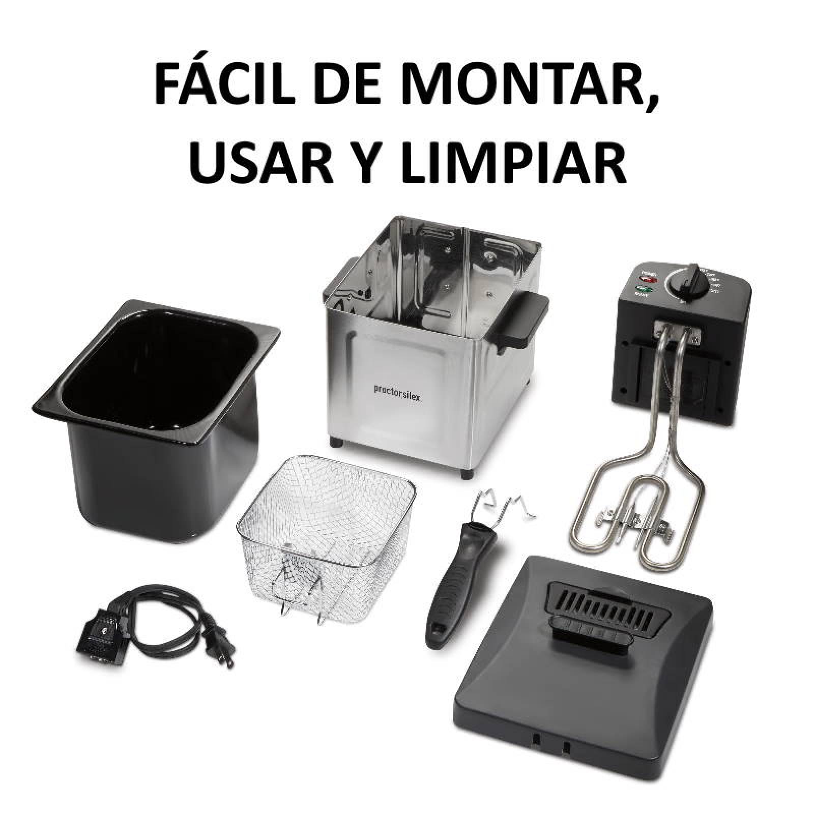 Freidora Eléctrica de Aceite 15 L  6 tz Proctor Silex 35041