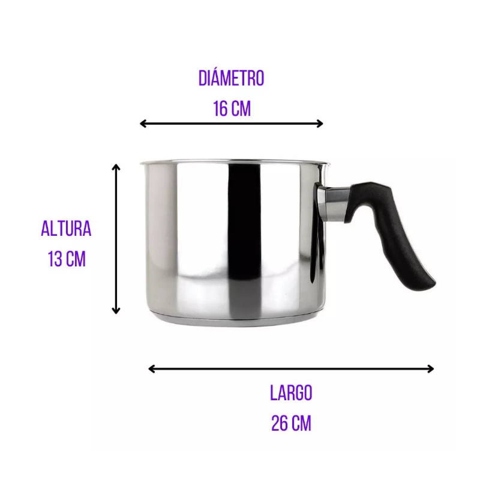 Pocillo Hervidor 16 cm Acero Inoxidable 25 Lts Magefesa Deliss