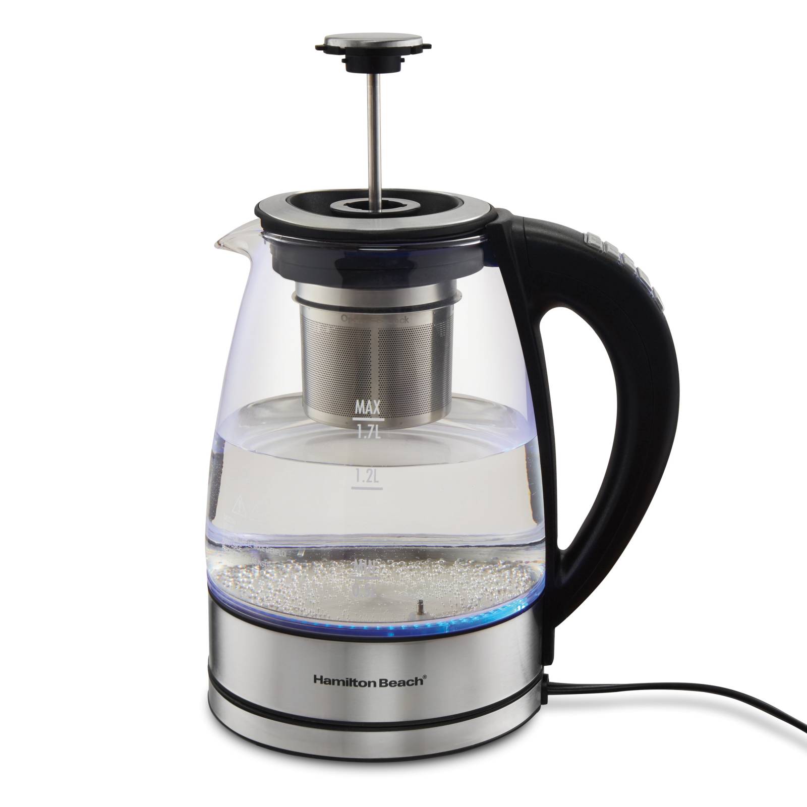 Jarra Hervidor de vidrio 17 L infusor 1500w Hamilton Beach