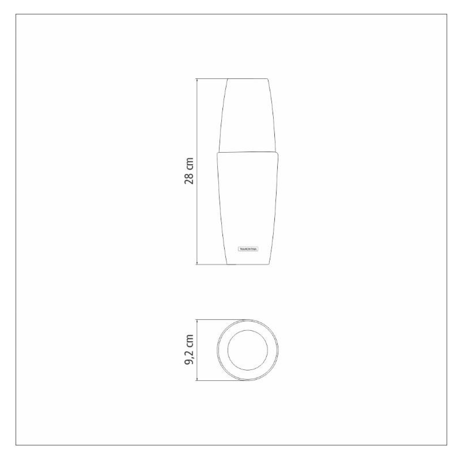 Shaker Coctelero Boston 700 ml Acero Inoxidable Tramontina 61346 200