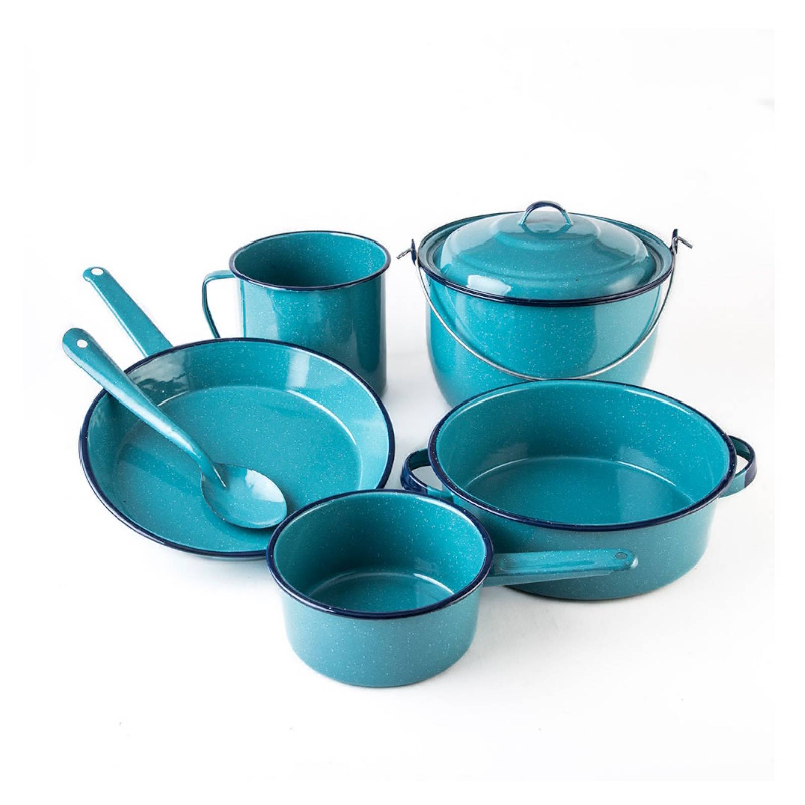 Batería de Cocina 7 Pz Peltre Inducción Cuatrocienegas Cinsa