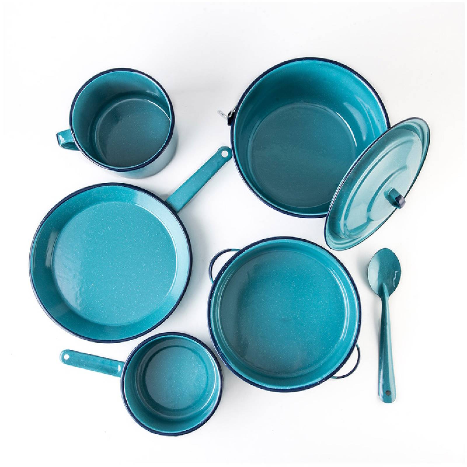 Batería de Cocina 7 Pz Peltre Inducción Cuatrocienegas Cinsa