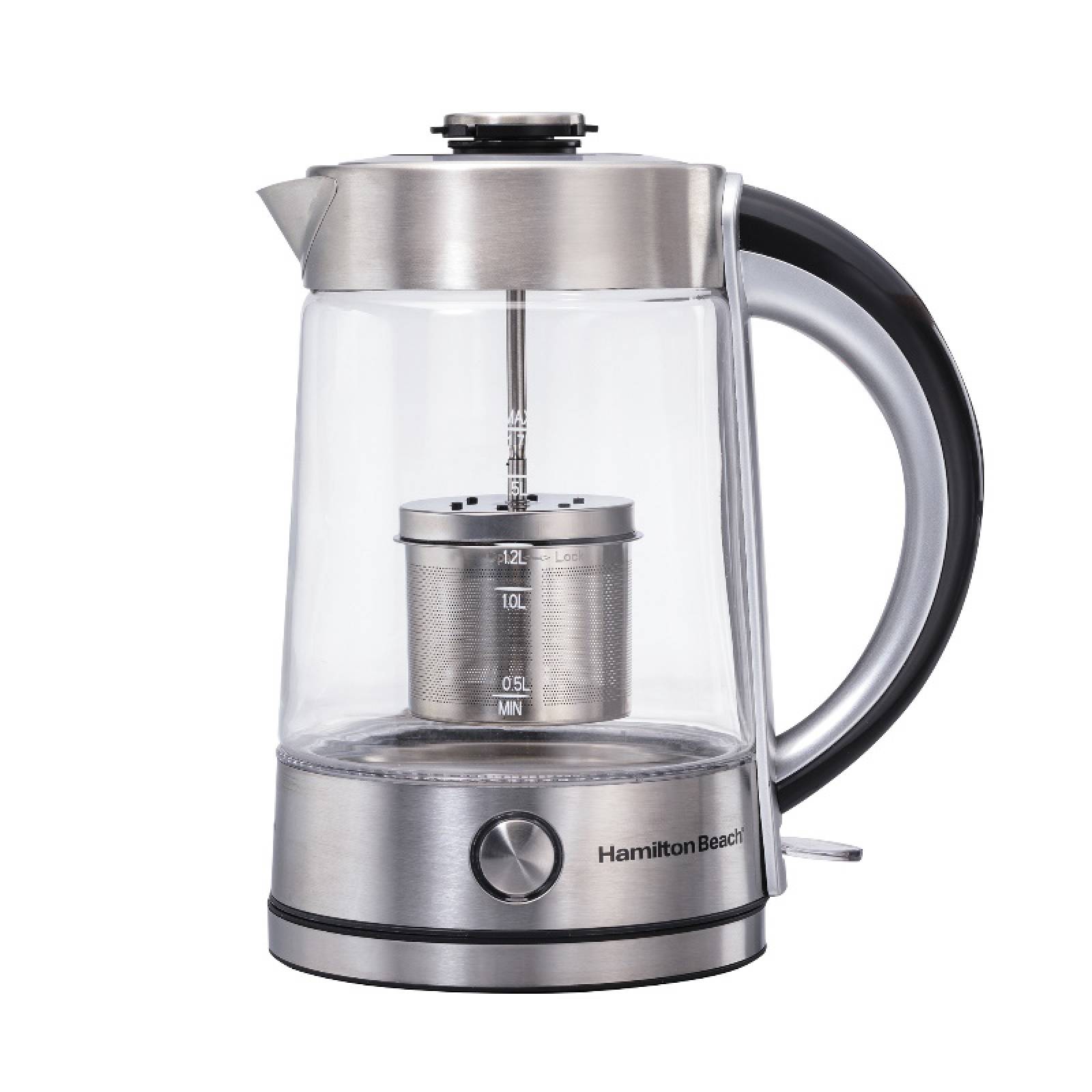 Hervidor Eléctrico de Vidrio con Infusor 1500 W Hamilton Beach