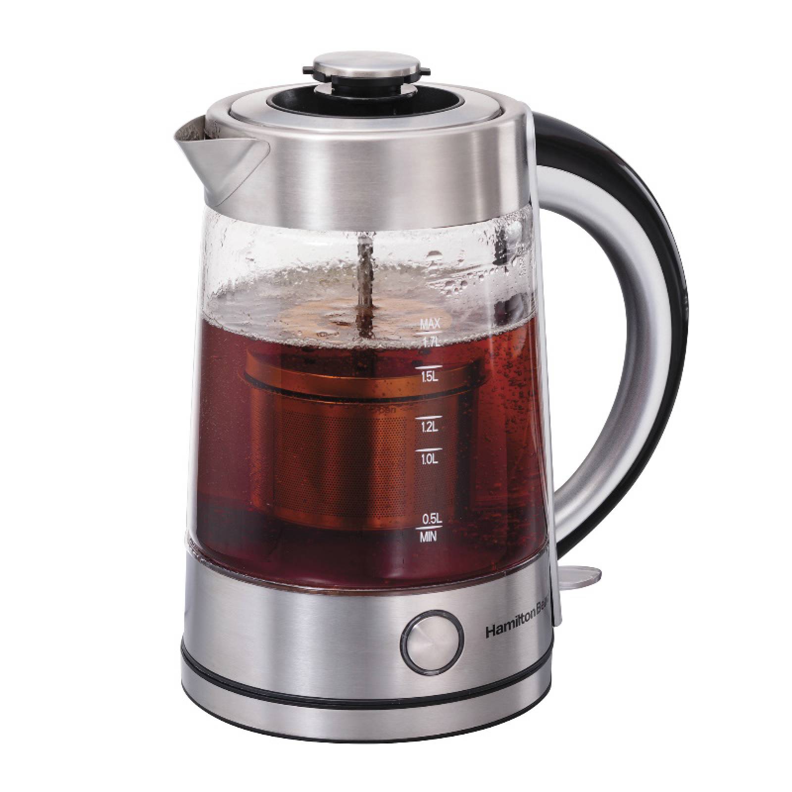 Hervidor Eléctrico de Vidrio con Infusor 1500 W Hamilton Beach