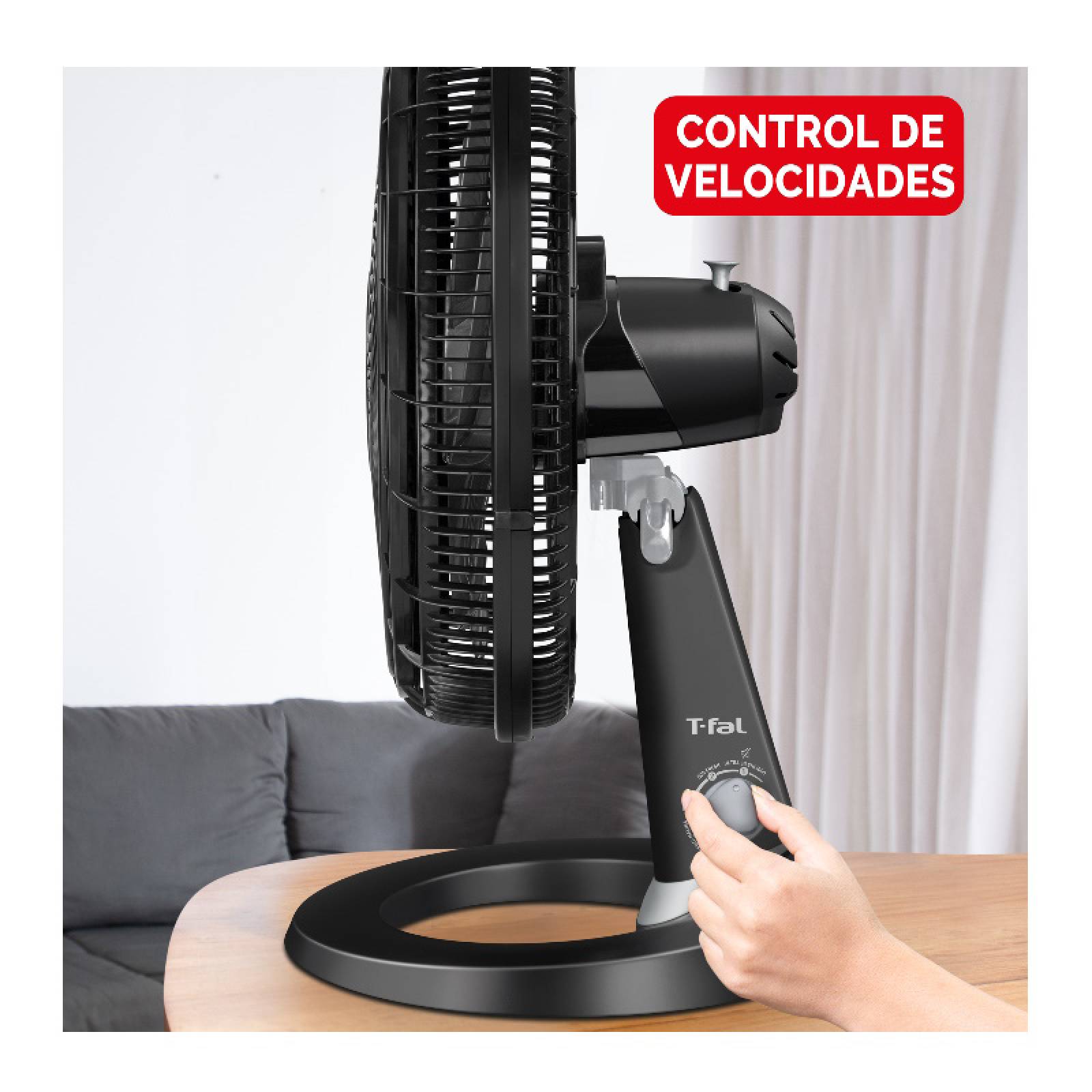 Ventilador 3 en 1 18 Pulg 45cm 100 w Silence Force Tefal T fal