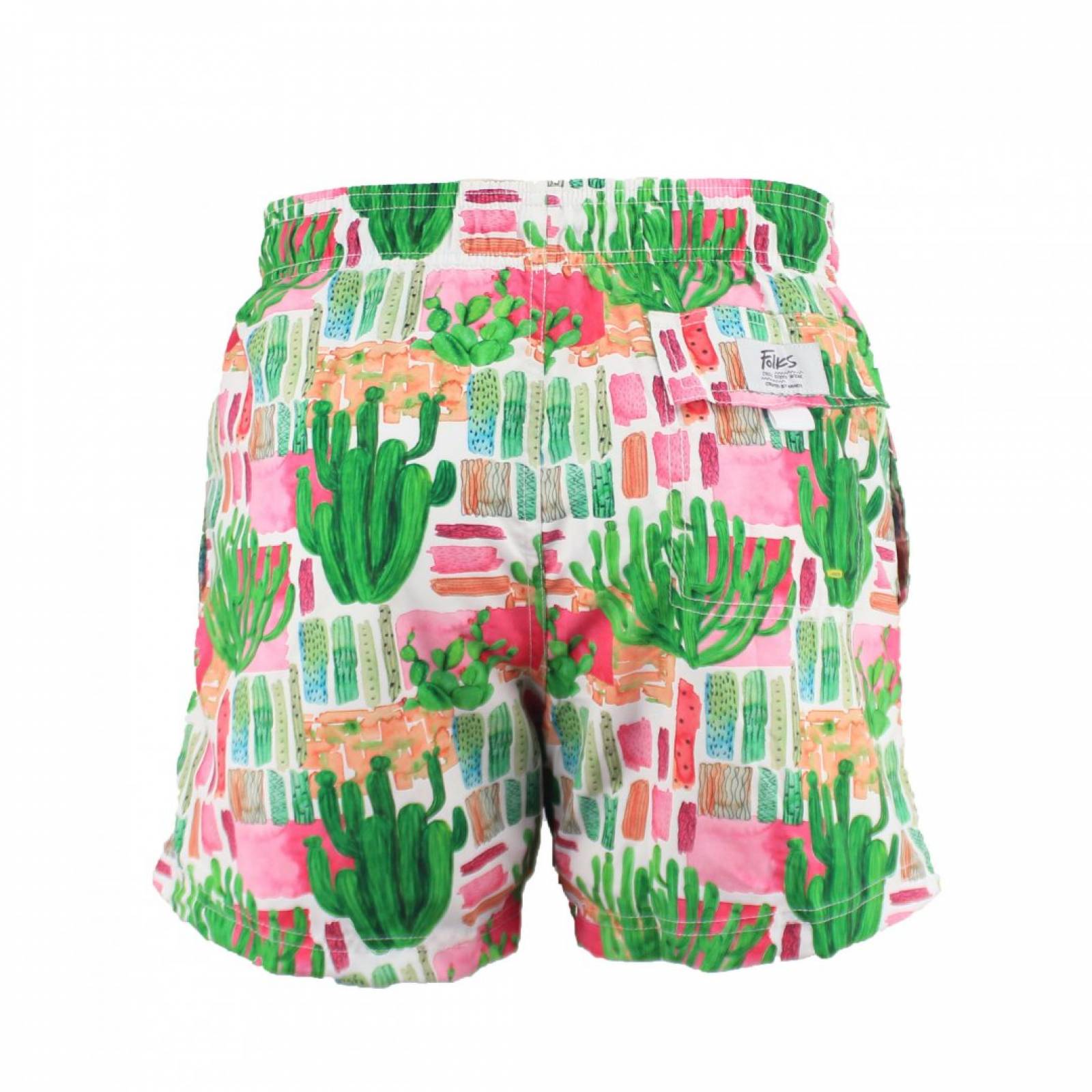 Bañador Short de playa Cactus Microfibra 100% Poliéster FOLKS