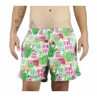 Bañador Short De Playa Cactus Microfibra 100% Poliéster Folks