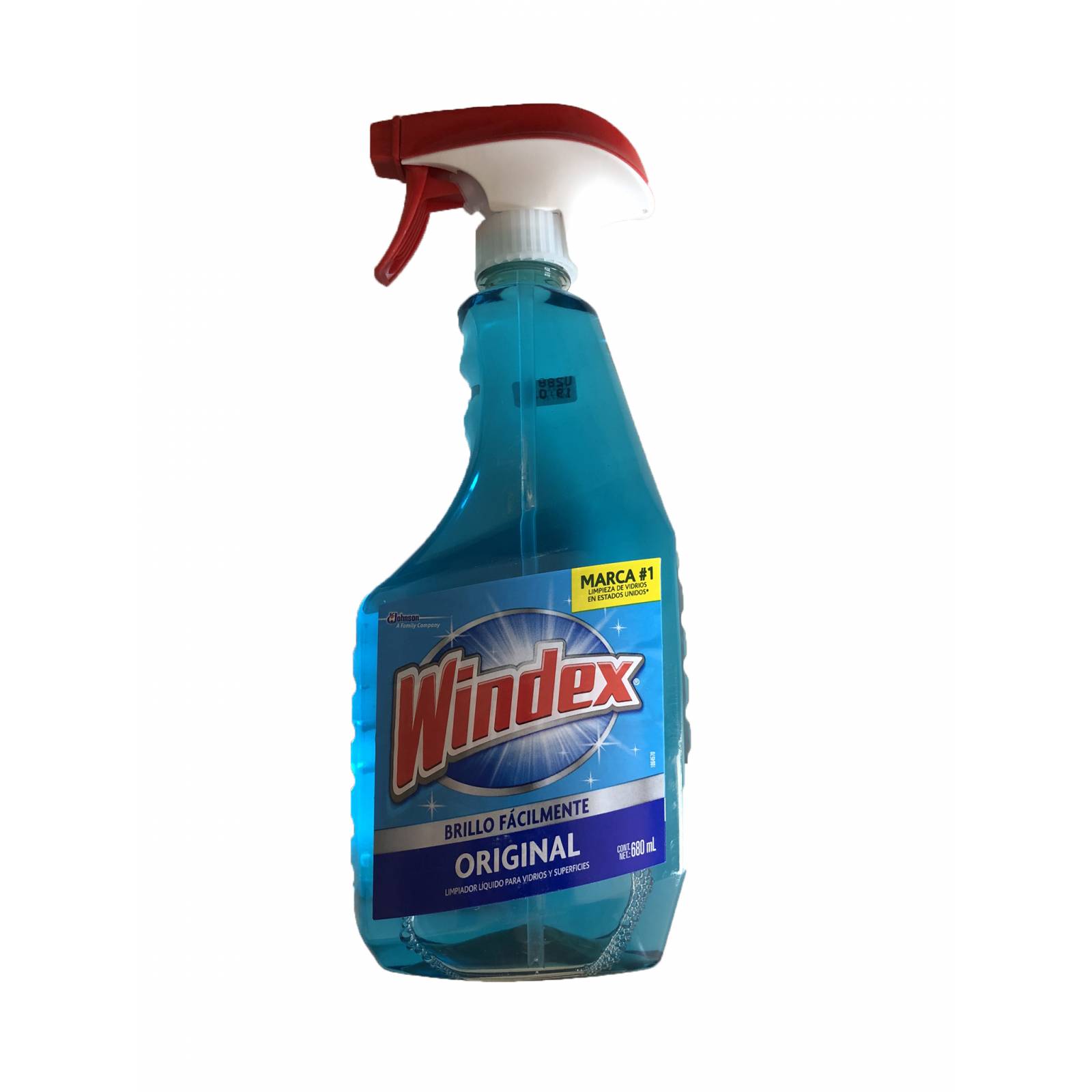 Limpiador líquido para vidrios y superficies Windex, 680 ml.