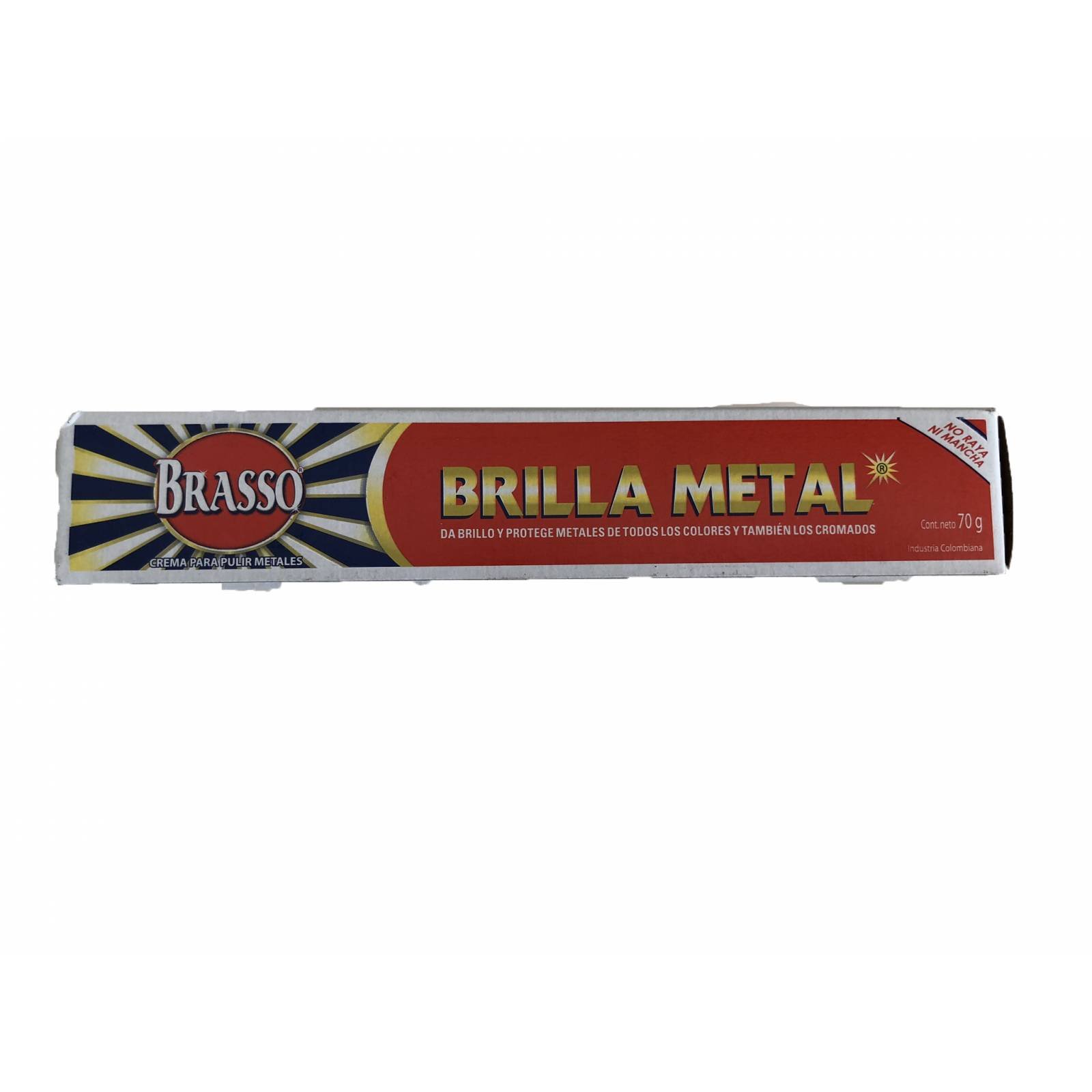 Brasso, Brilla metal, pasta para pulir, sacar brillo y proteger cualquier tipo de metal. 70 gr.