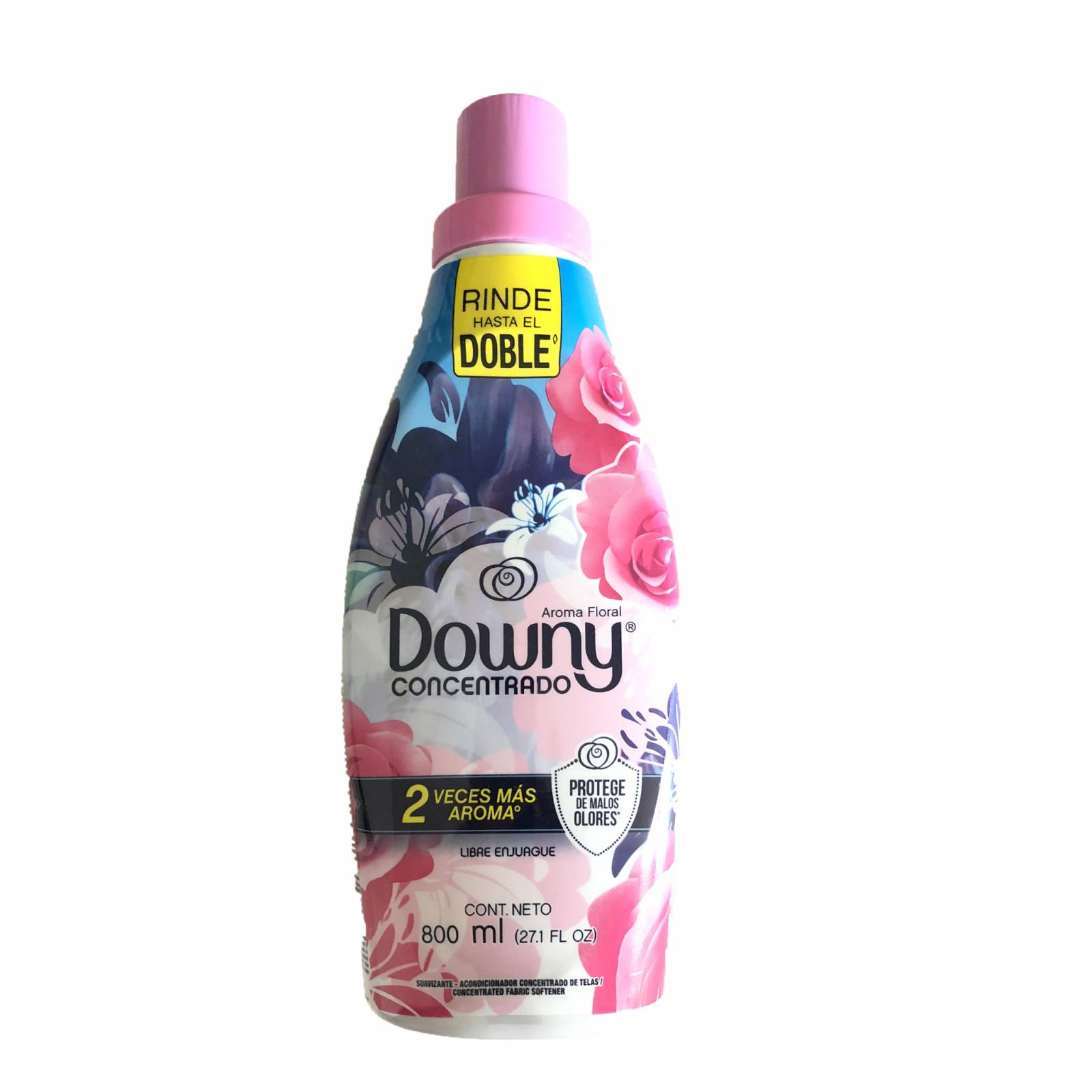 Detergente DOWNY Concentrado, aroma: Floral.  800 ml. Libre enjuague.