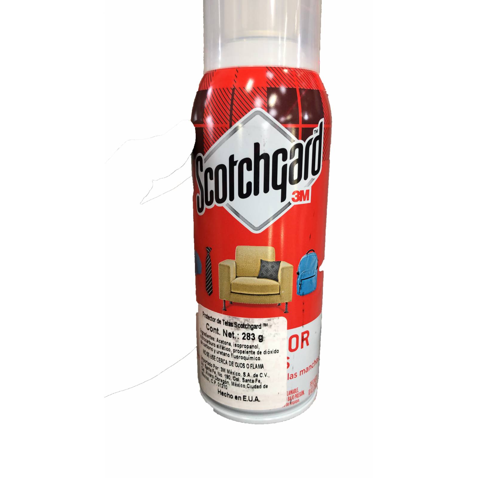 Scotchgard 3M, Protector de telas en aerosol, para todo tipo de telas, muebles, mochilas, automovil, 283 gr.