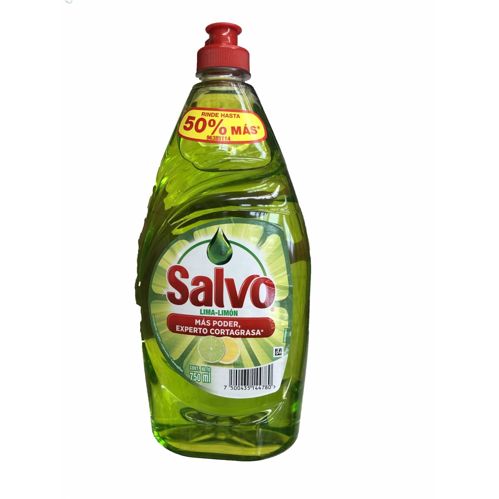 Salvo Lima-Limon, detergente liquido jabón para trastes 750 ml