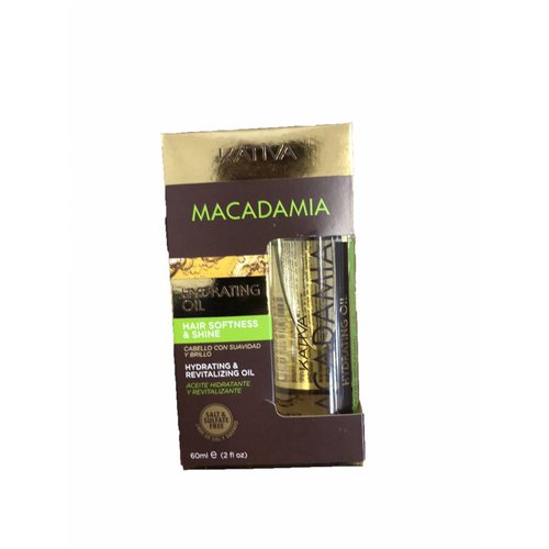 Kativa Macadamia -  Aceite hidratante y revitalizante para el cabello de la mujer 60 ml