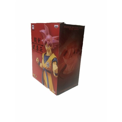 Banpresto Craneking Dragon Ball Super Figura Estatuilla de Colección Premium 20 cm Goku Super Sayayin Dios Rojo