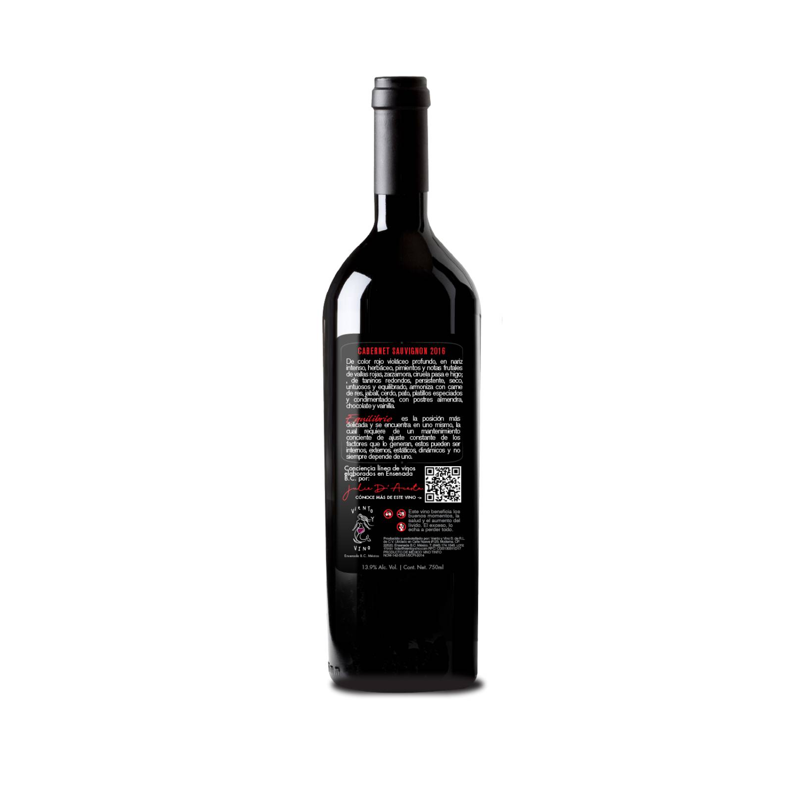 Vino Tinto Viento y Vino Honor 750 ml