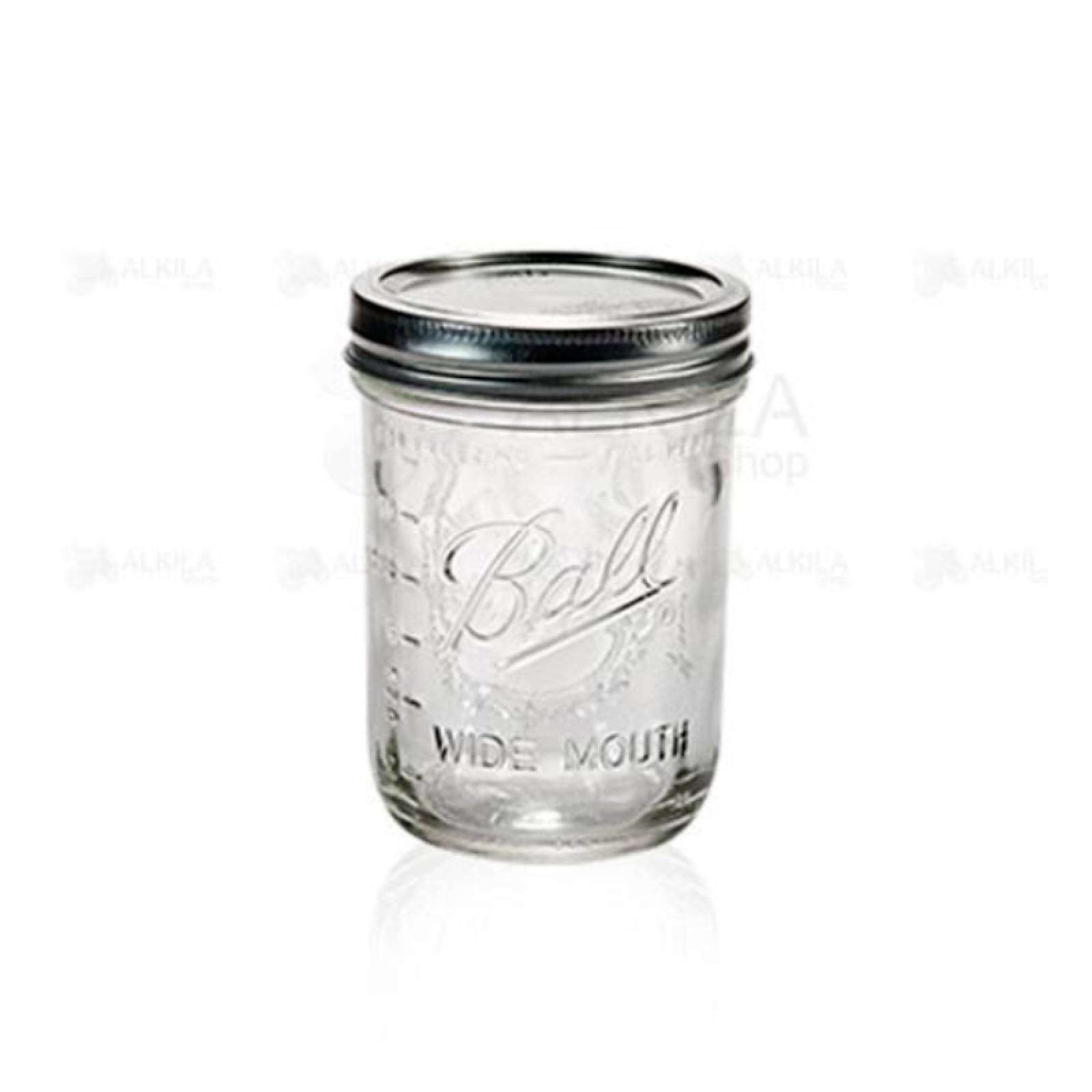 Frasco De Vidrio Con Tapa Mason Jar 16oz Boca Ancha