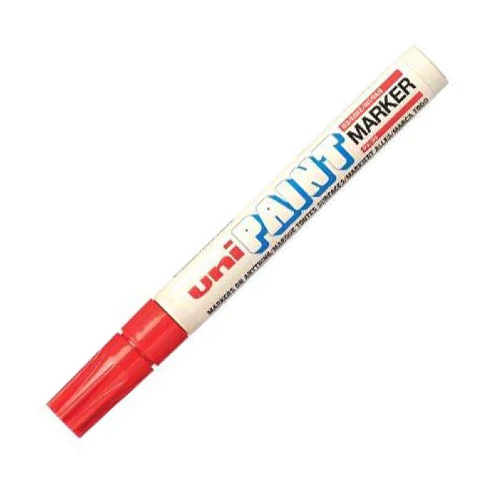 Marcador Uni Paint Permanente PX20 Punto Medio Rojo