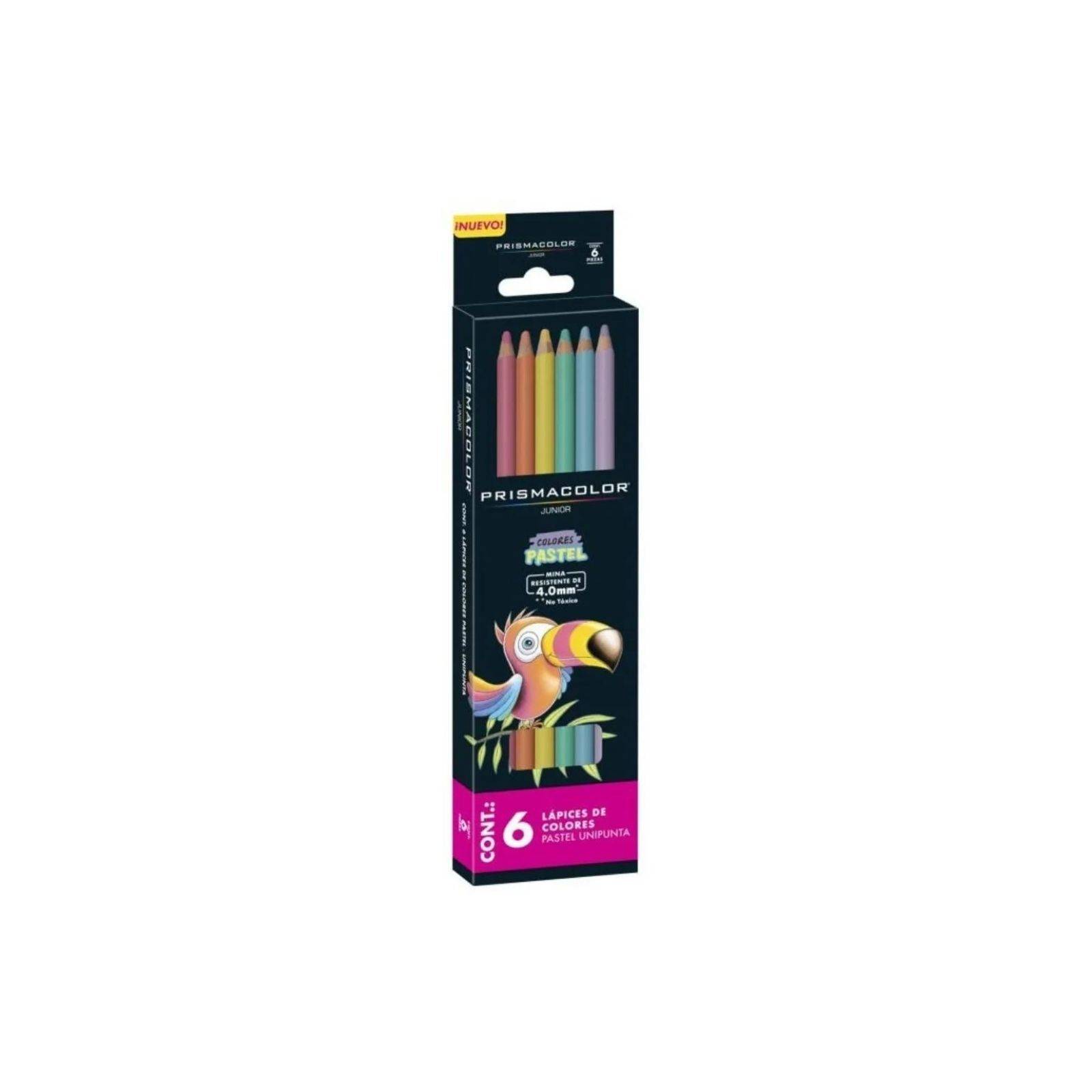 6 Lápices de Colores Prismacolor Junior Pastel